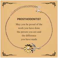 Load image into Gallery viewer, Prosthodontist Sunflower Bracelet - May You Be Proud | Retirement Gift
