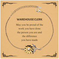 Load image into Gallery viewer, Warehouse Clerk Sunflower Bracelet - May You Be Proud | Retirement Gift

