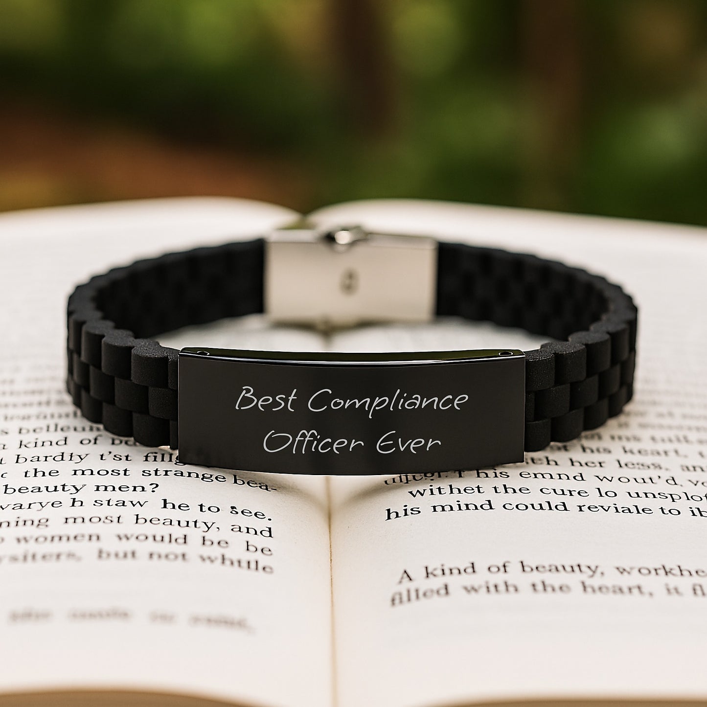Compliance Officer Keepsake Glidelock Bracelet for Him Birthday Gift - Image 2