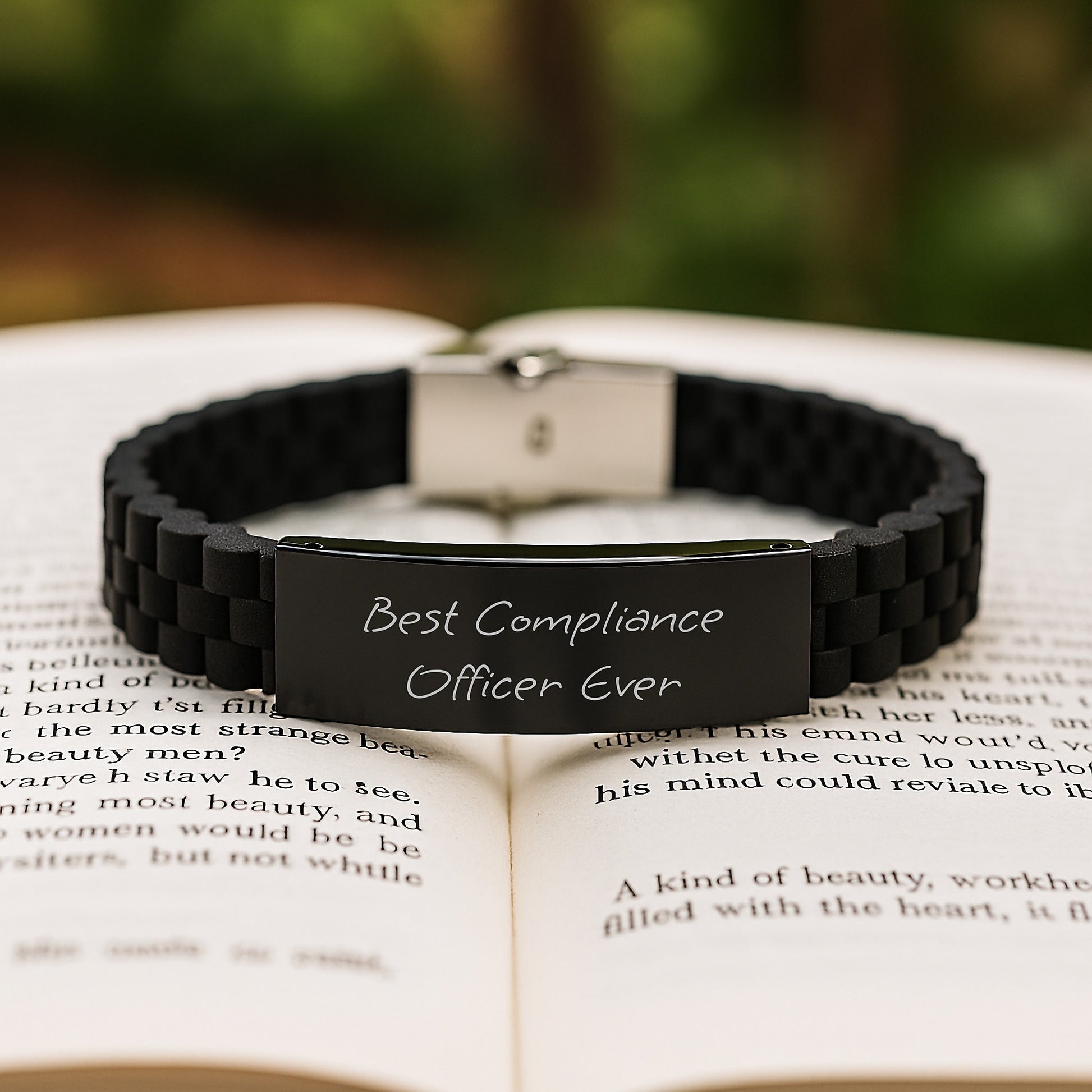 Compliance Officer Keepsake Glidelock Bracelet for Him Birthday Gift - Image 2