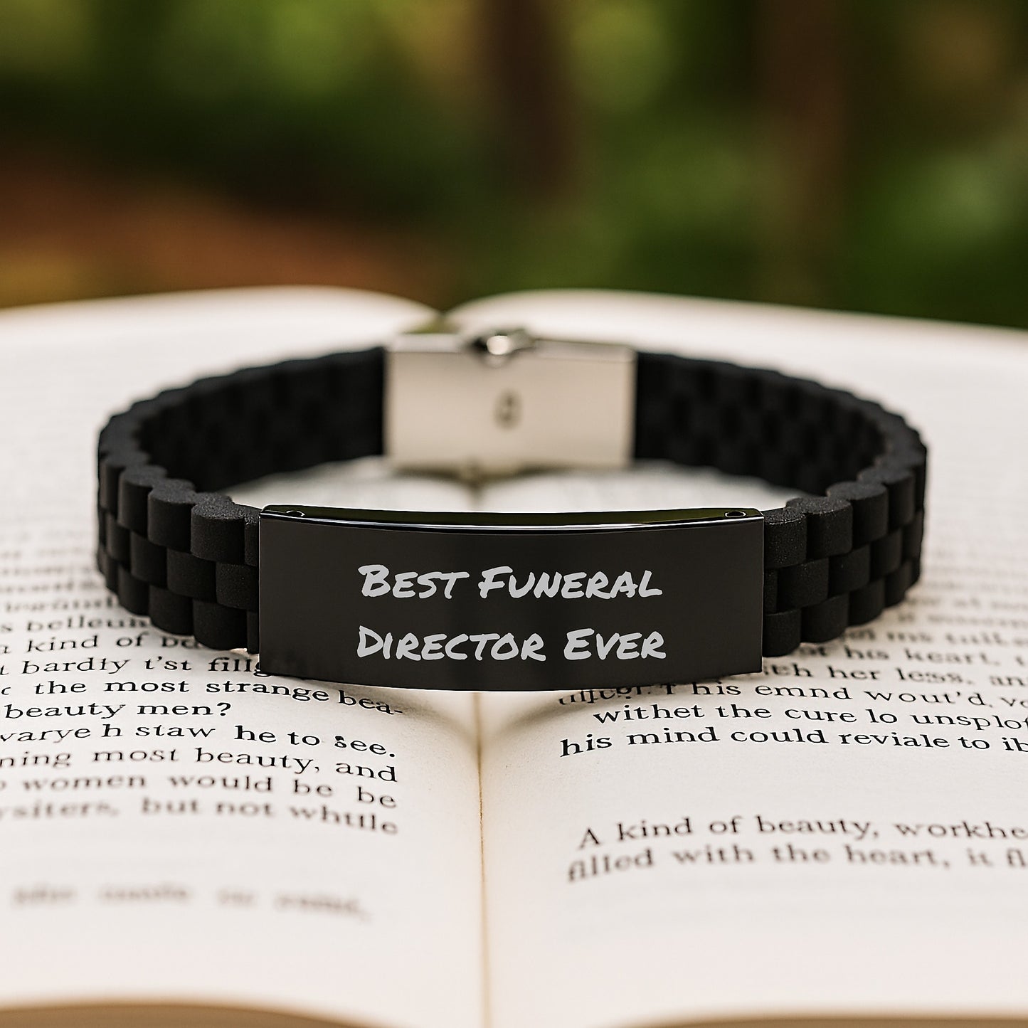 Best Funeral Director Ever Glidelock Bracelet for Him Birthday Gift - Image 2