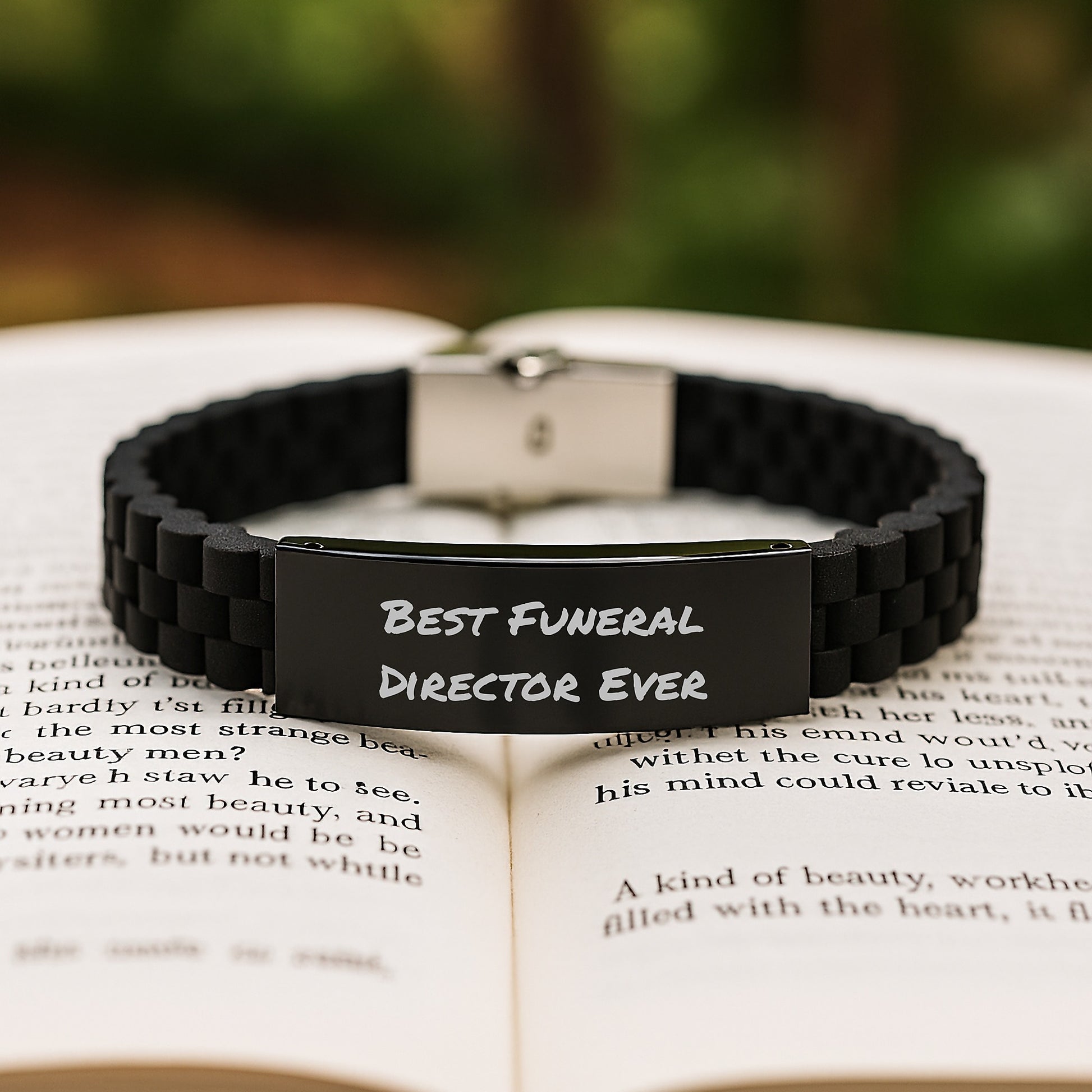 Best Funeral Director Ever Glidelock Bracelet for Him Birthday Gift - Image 2