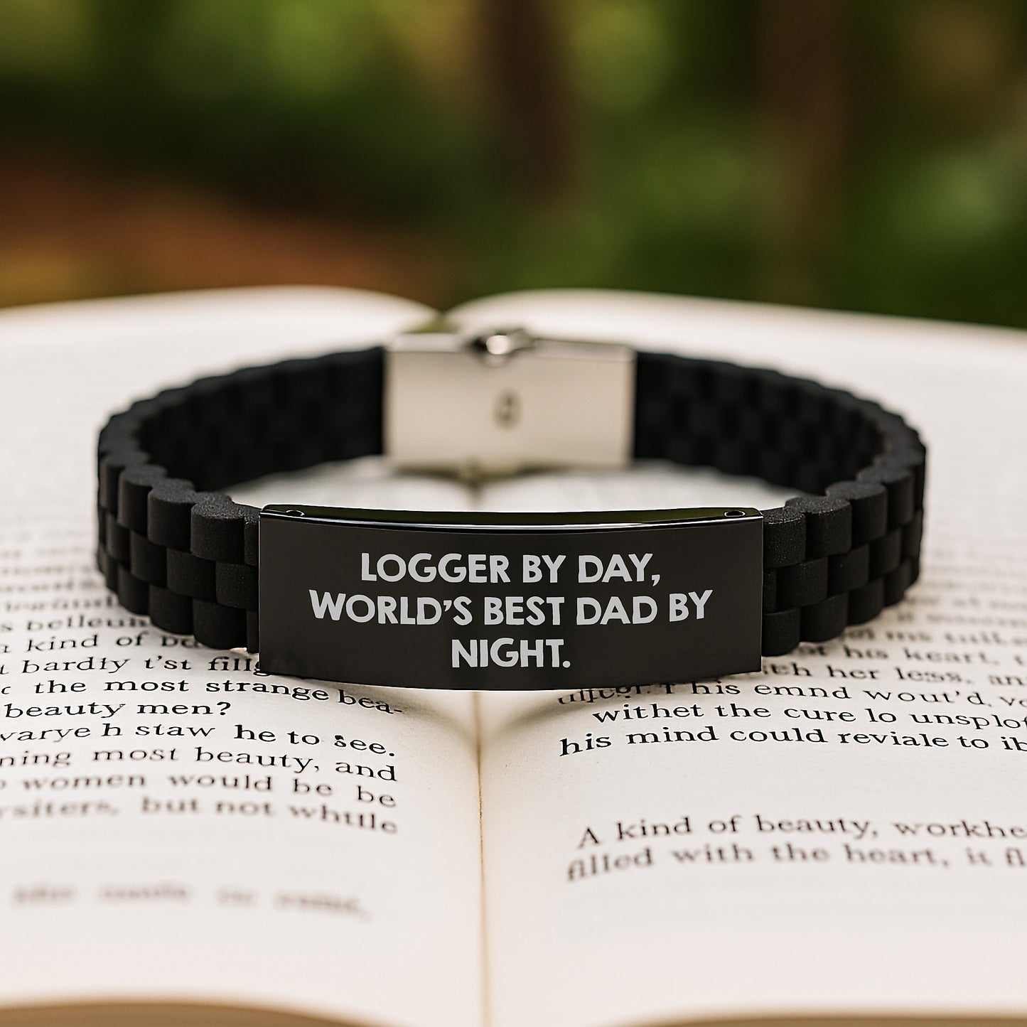 Logger Keepsake Bracelet for Him Birthday Gift - Image 2