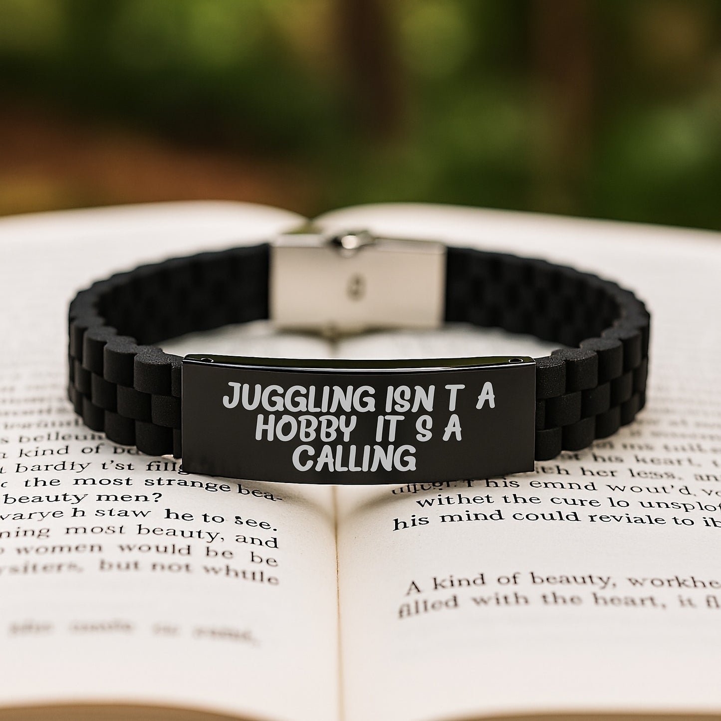 Juggling Enthusiasts Gifts from Friends, Men and Women - Inspirational Juggling Quote, Glide lock Clasp Bracelet, Christmas Unique Accessories - Image 2