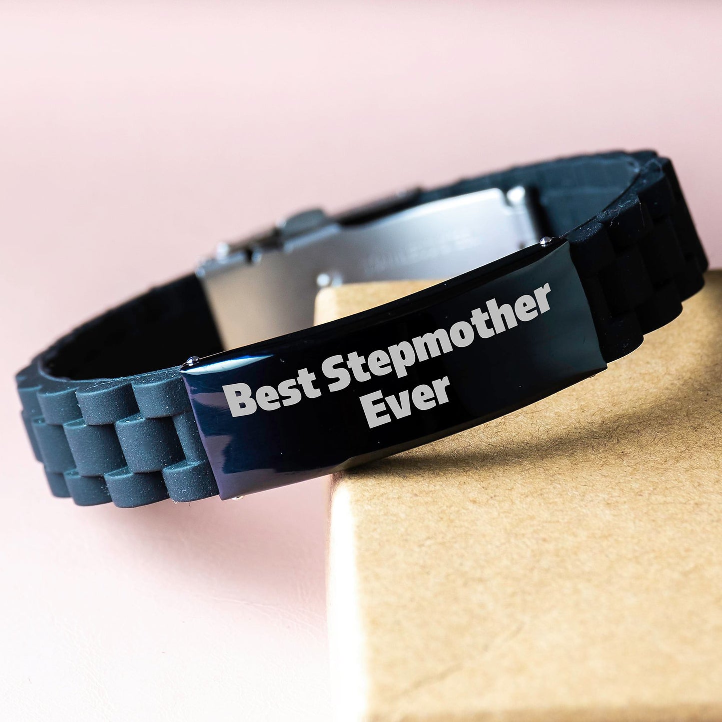 Stepmother Keepsake Glidelock Clasp Bracelet Birthday Gift for Him - Image 3