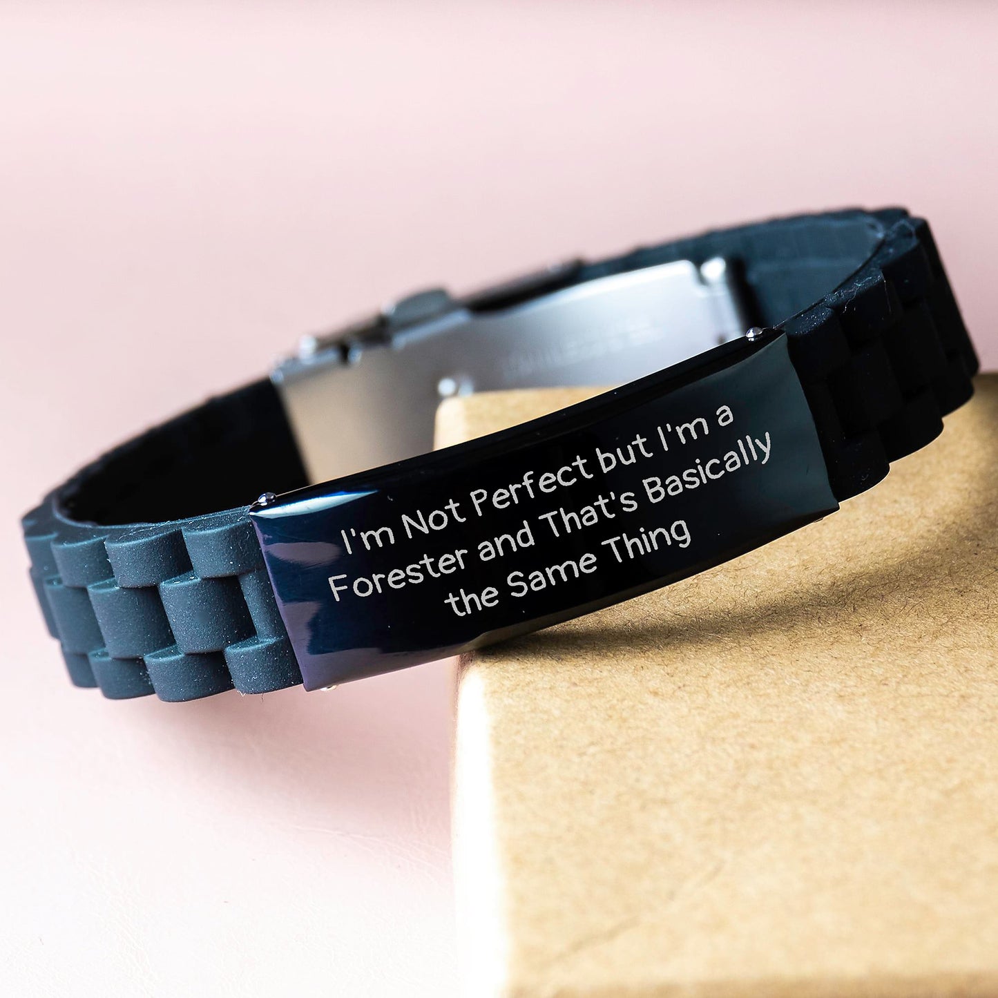 For Him Keepsake Birthday Gift Glidelock Bracelet Forester Quote - Image 3