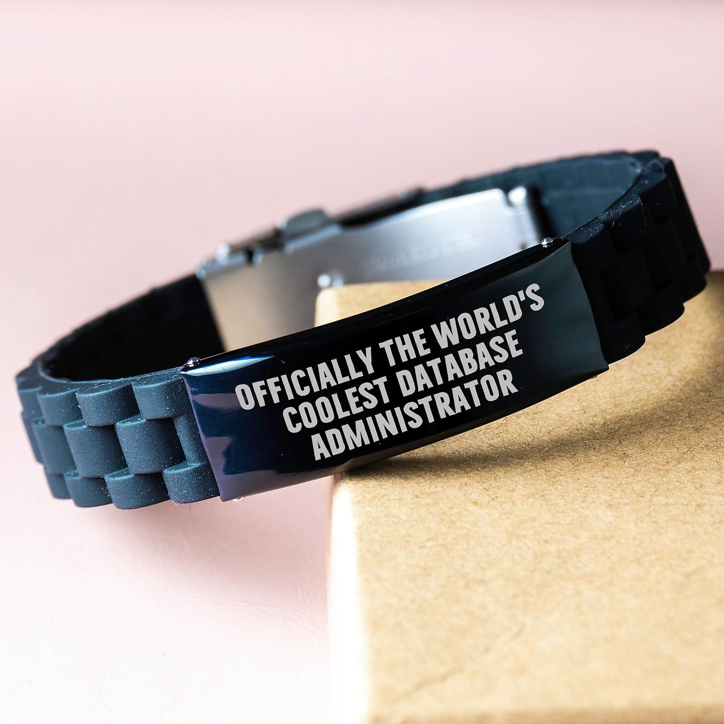 Funny DBA Gift Ideas for the World's Coolest Database Administrator, Glide lock Clasp Bracelet, Christmas Unique Gifts from Family - Image 3