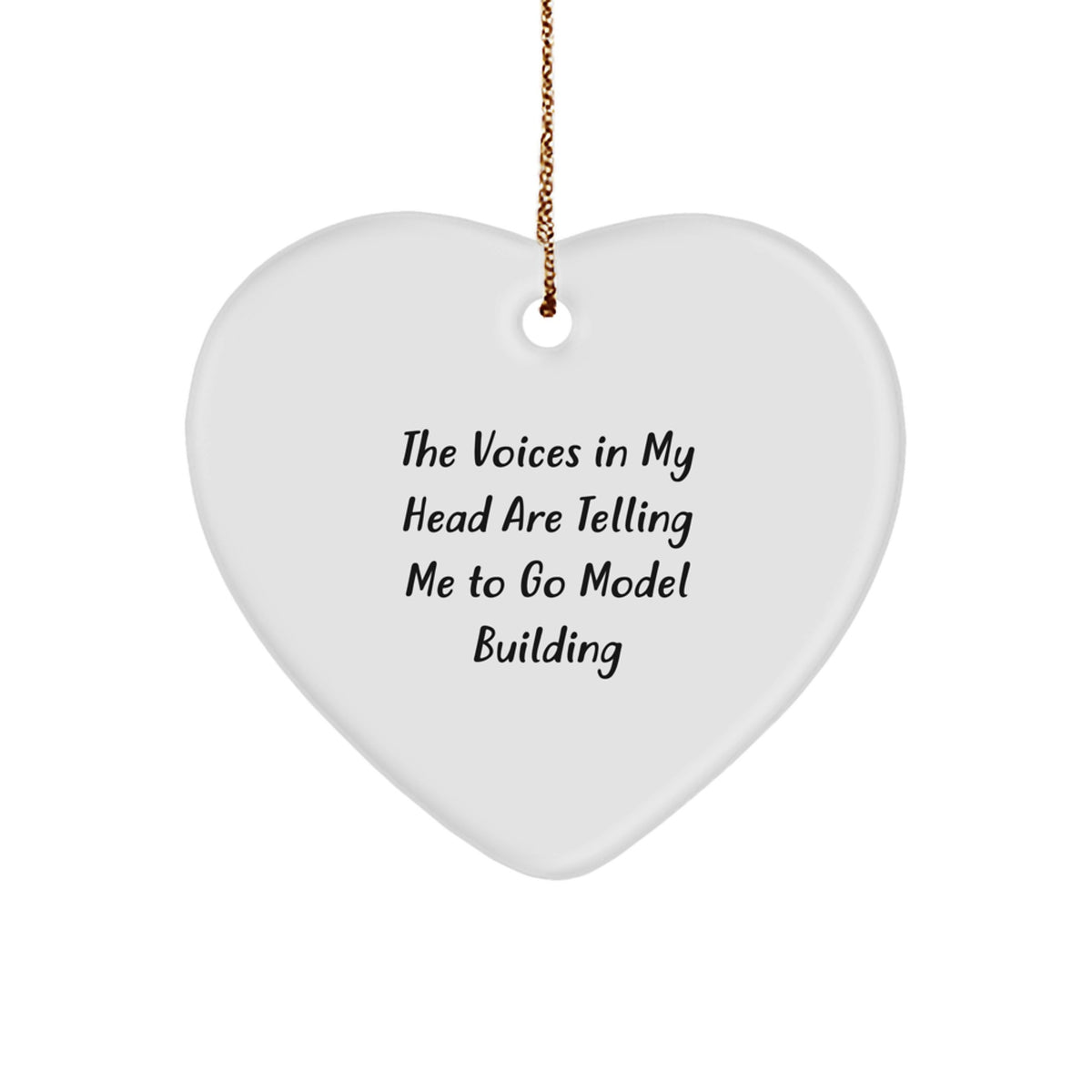 Model Building Memento Heart Ornament for Roommates Christmas Unique Gift - Image 1