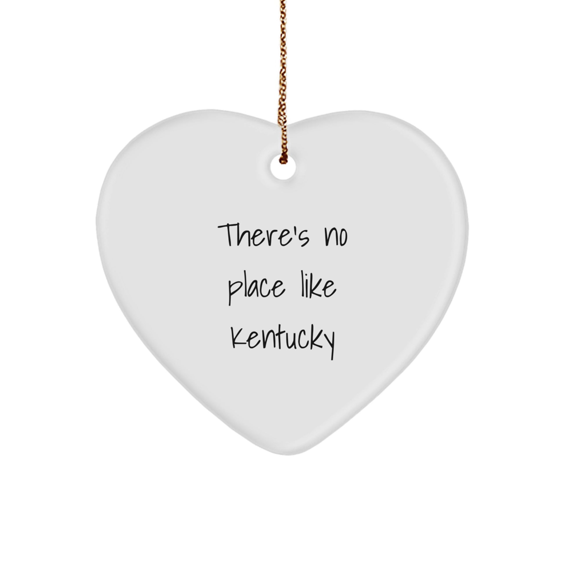 Funny Kentucky Heart Ornament Gifts from Friends and Family for Christmas Unique Treasures - Image 1