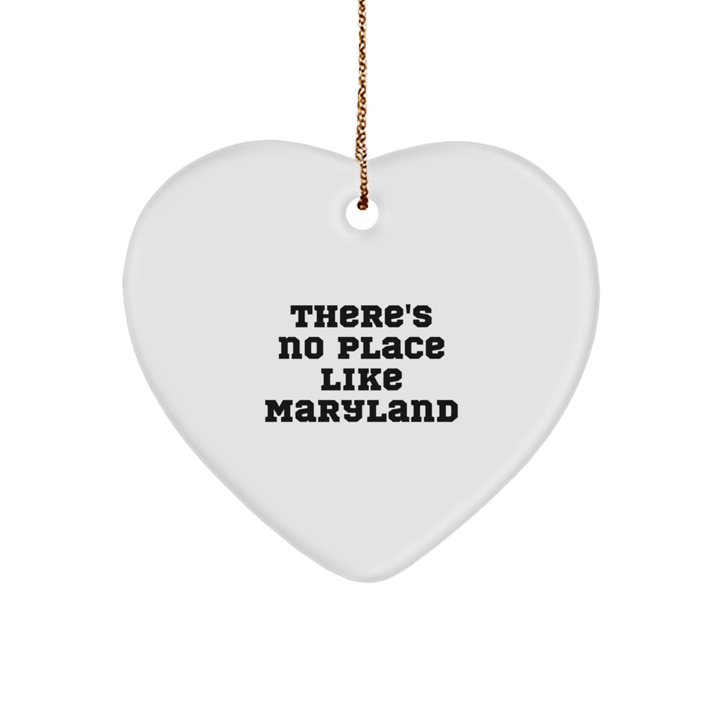 Joyful Maryland Heart Ornament Gift for a Best Friend Essential - Image 1