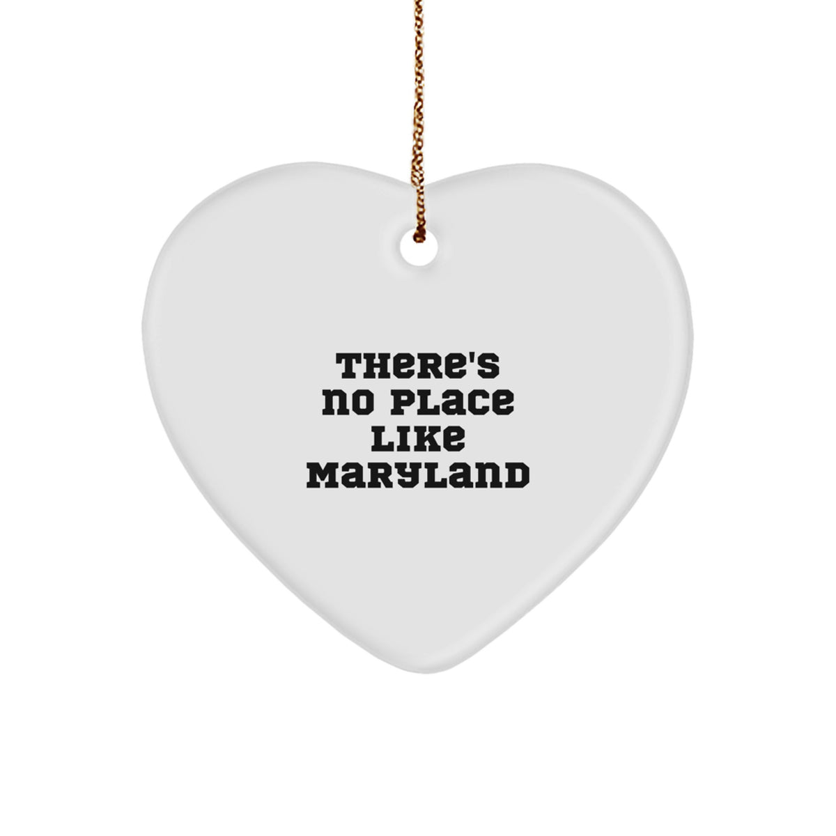 Joyful Maryland Heart Ornament Gift for a Best Friend Essential - Image 1