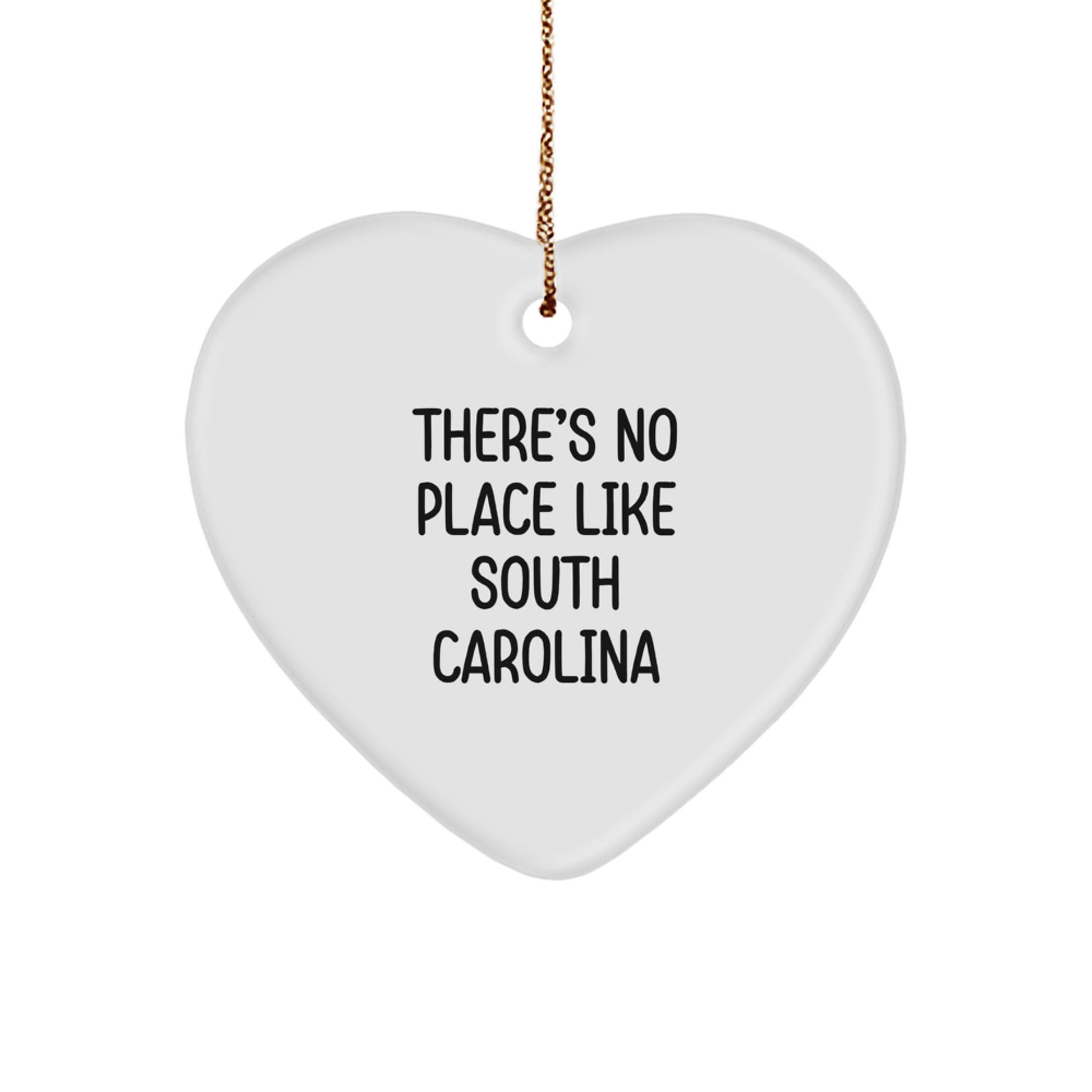 Funny South Carolina Heart Ornament Gifts from Friends for Christmas Love - Image 1