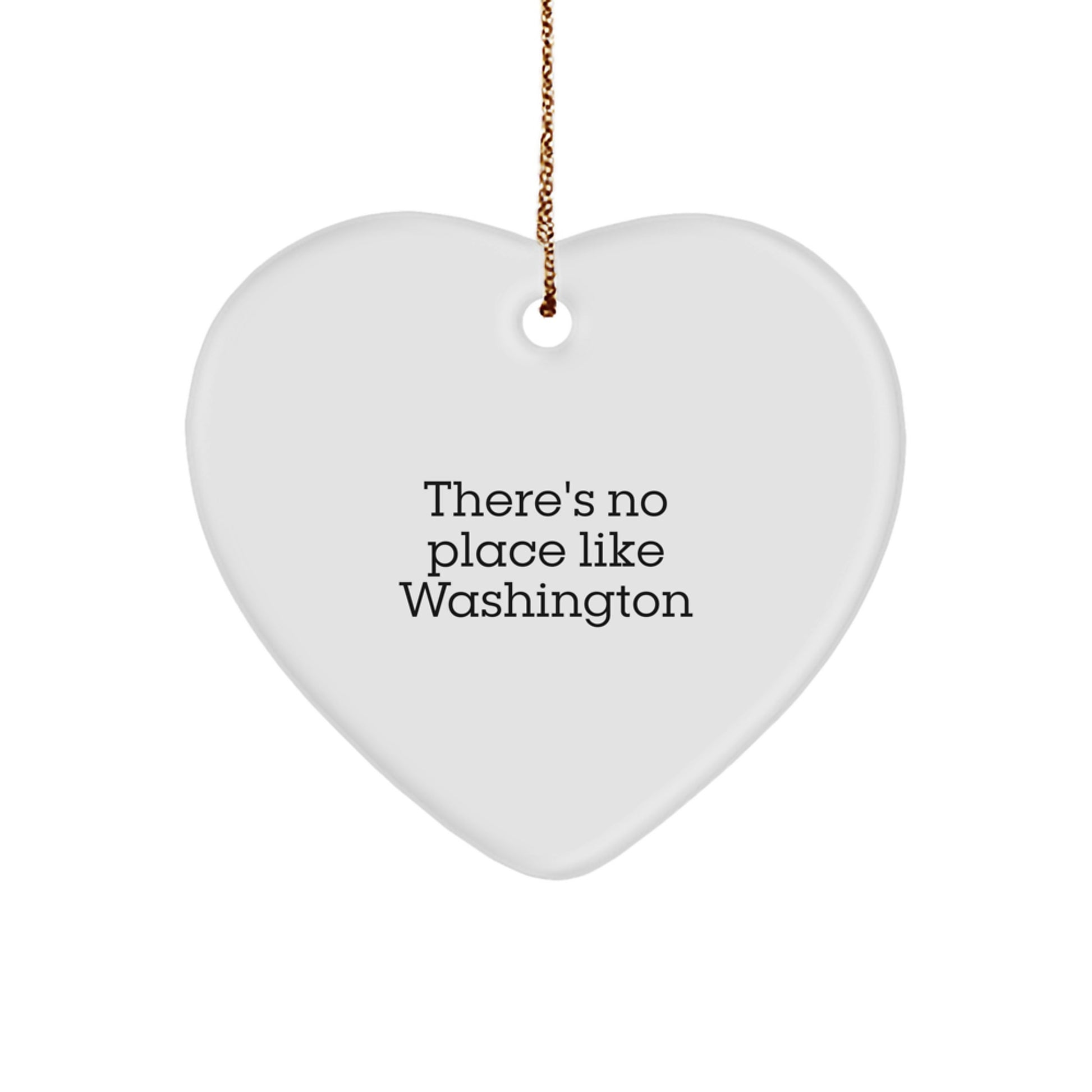 Christmas Unique Gift Washington Heart Ornament for Her Deluxe Present - Image 1
