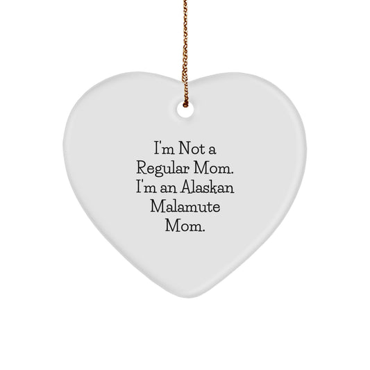 Funny Alaskan Malamute Dog Mom Heart Ornament Gifts from Mom for Christmas Unique - Image 1