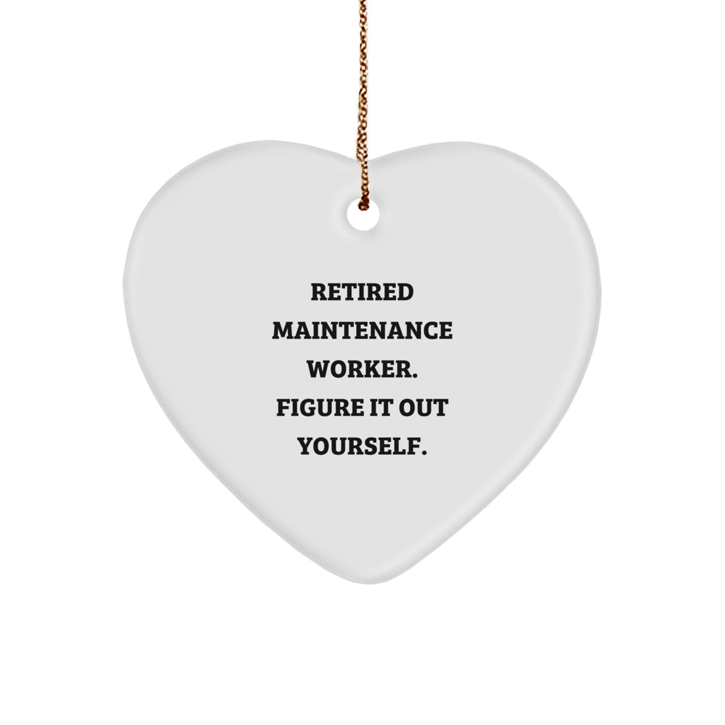 Maintenance Worker Christmas Ornament Gift Retired Maintenance Worker - Image 1