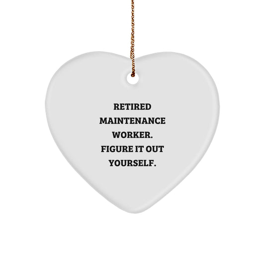 Maintenance Worker Christmas Ornament Gift Retired Maintenance Worker - Image 1