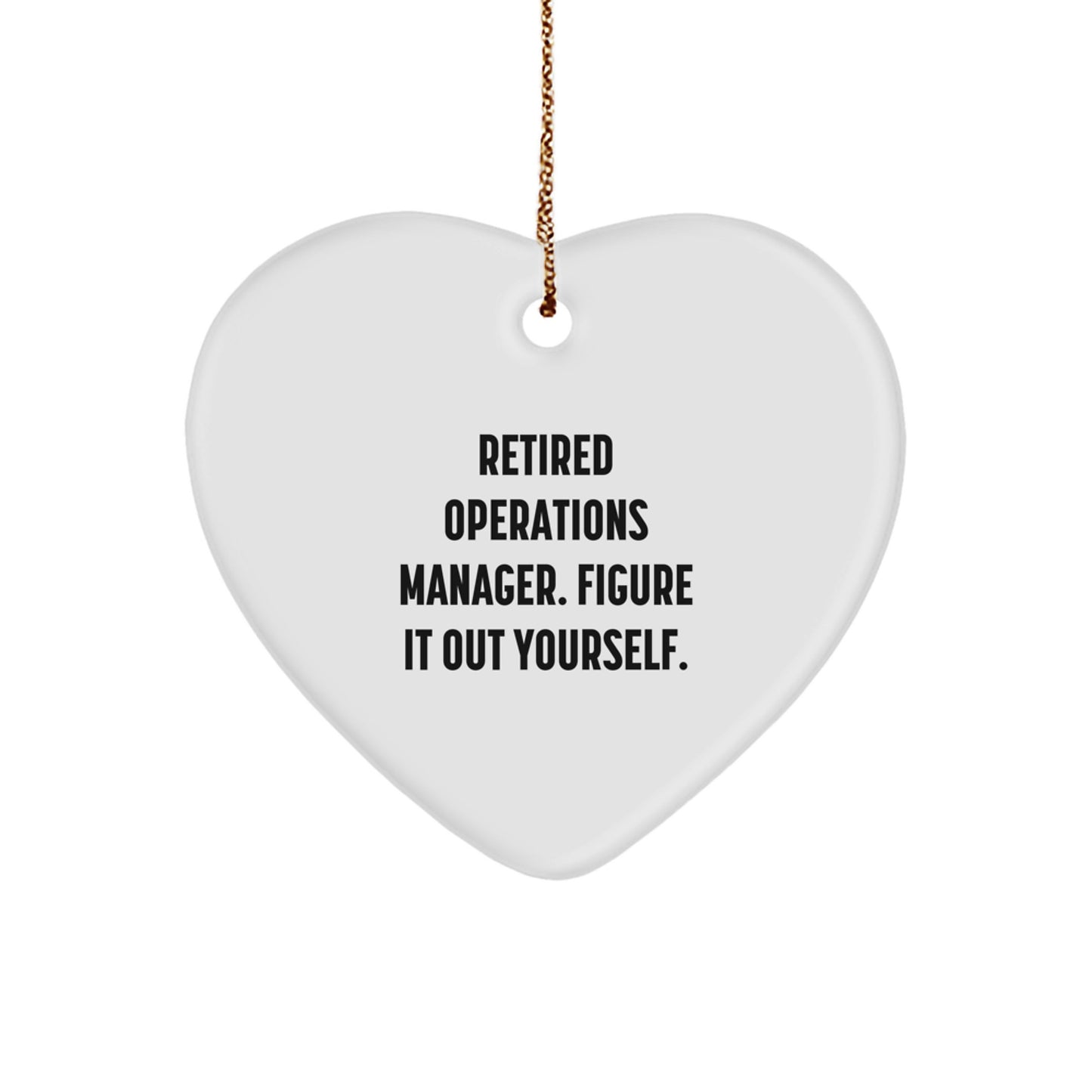 Funny Operations Manager Heart Ornament Gifts from Mom - Unique Christmas Unique Gifts for Operations Manager Men Women Friends Family Coworkers - Image 1