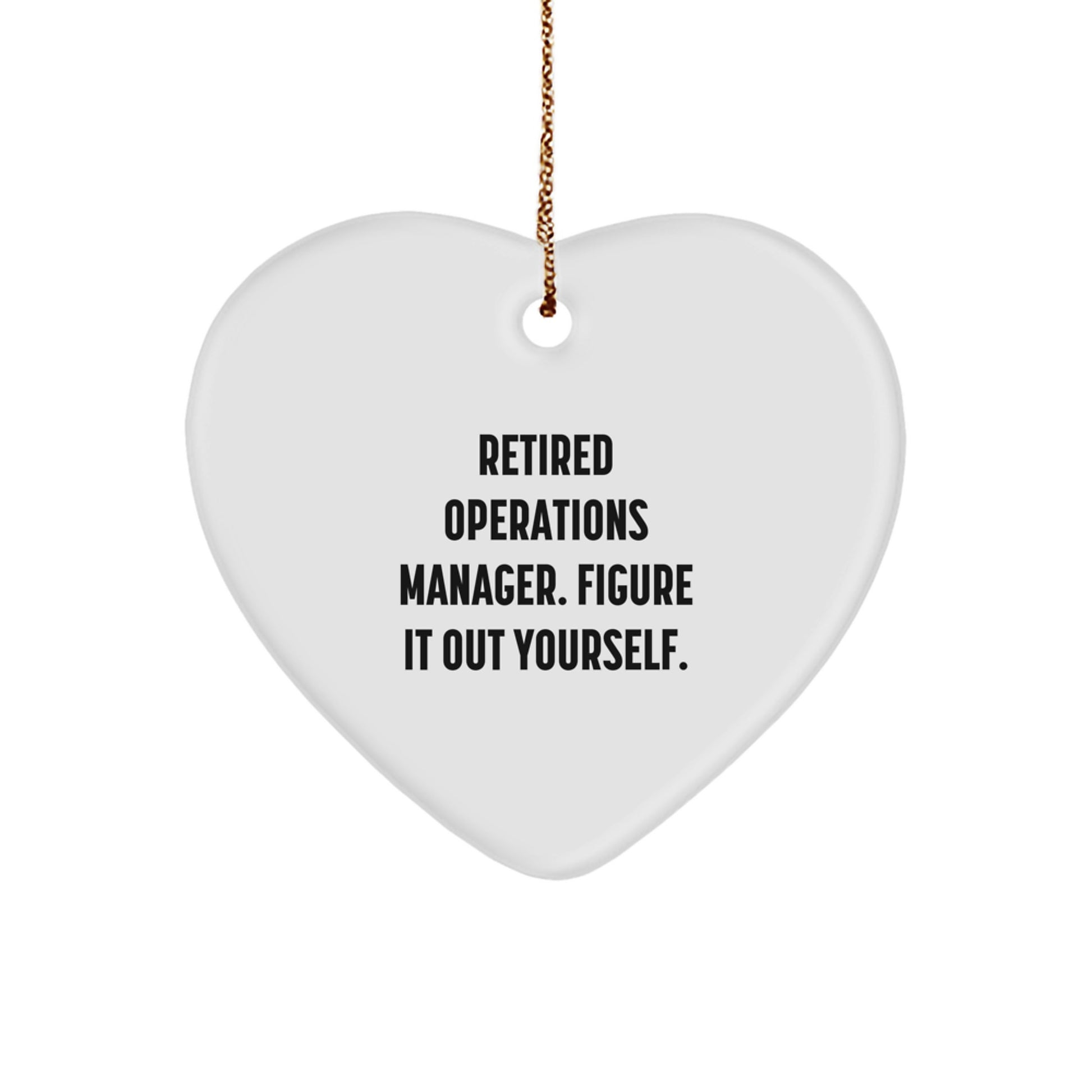 Funny Operations Manager Heart Ornament Gifts from Mom - Unique Christmas Unique Gifts for Operations Manager Men Women Friends Family Coworkers - Image 1