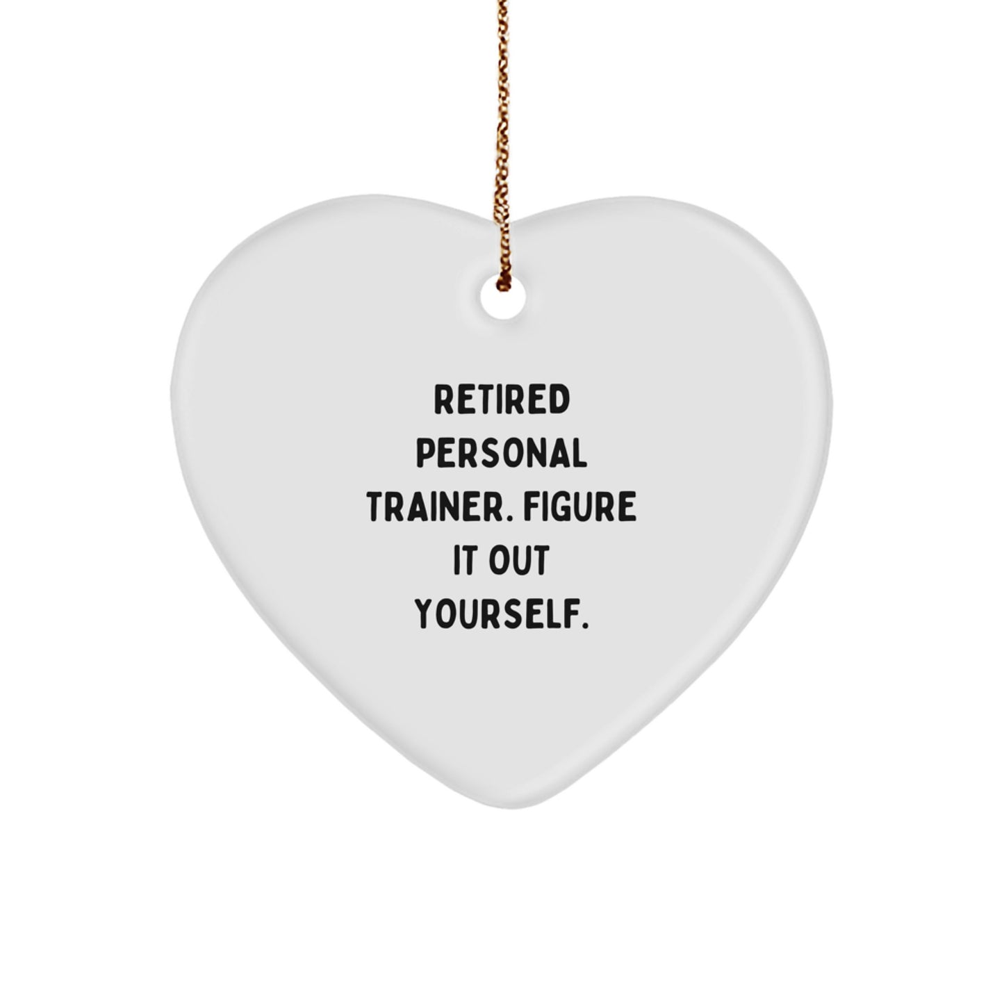 Novelty Retired Personal Trainer Christmas Ornament for Friends Gift - Image 1