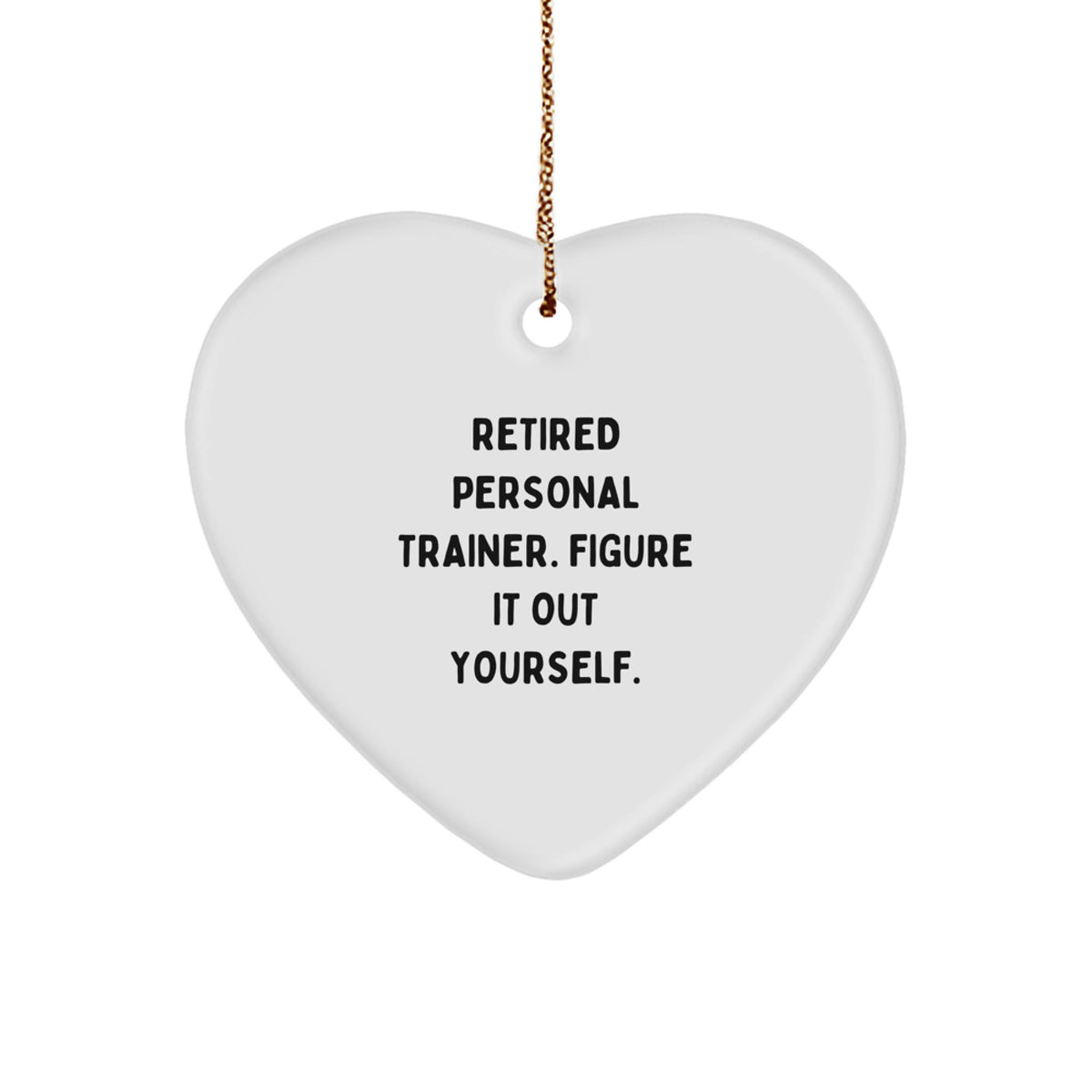 Novelty Retired Personal Trainer Christmas Ornament for Friends Gift - Image 1