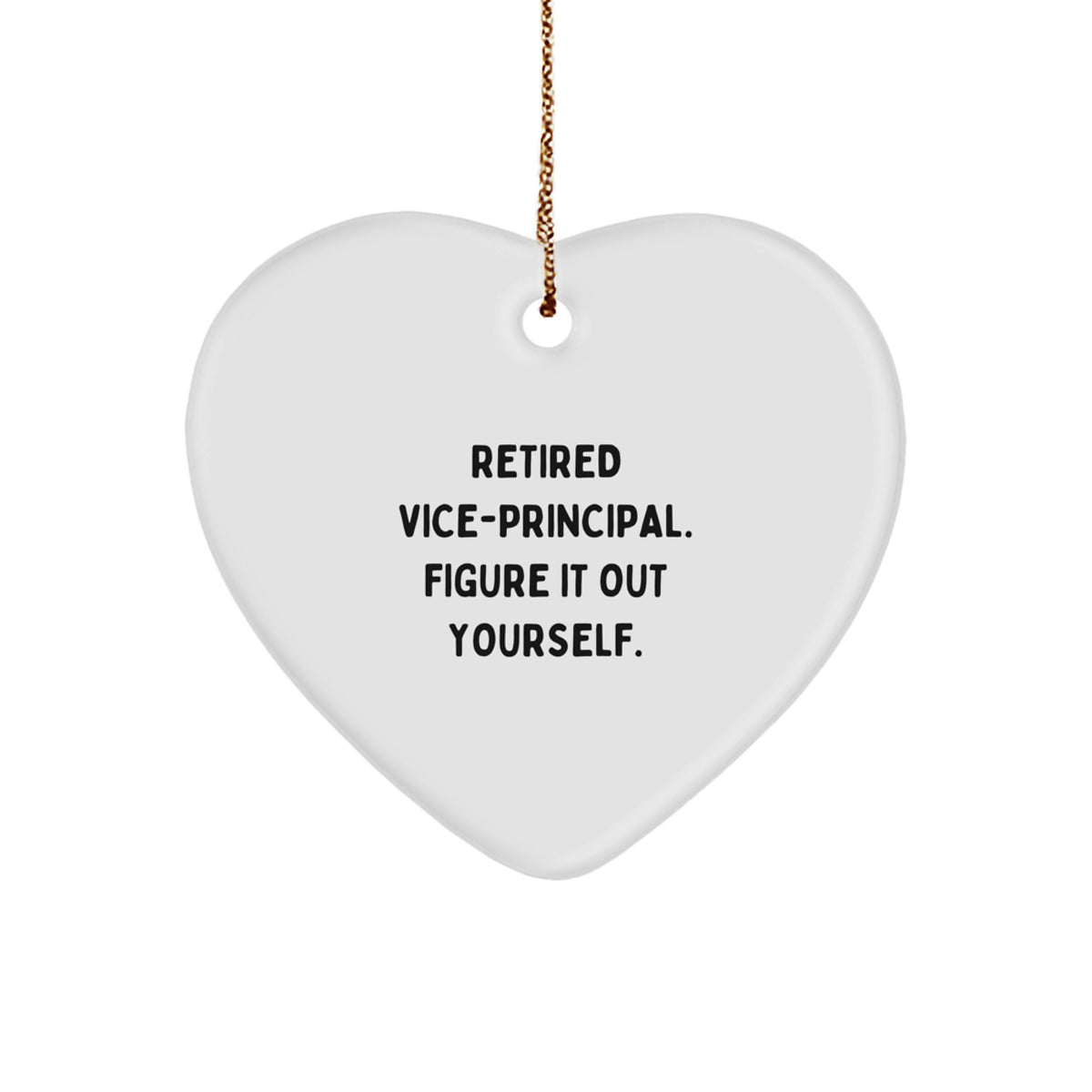 Vice-Principal Keepsake Christmas Ornament for Him Gift - Image 1