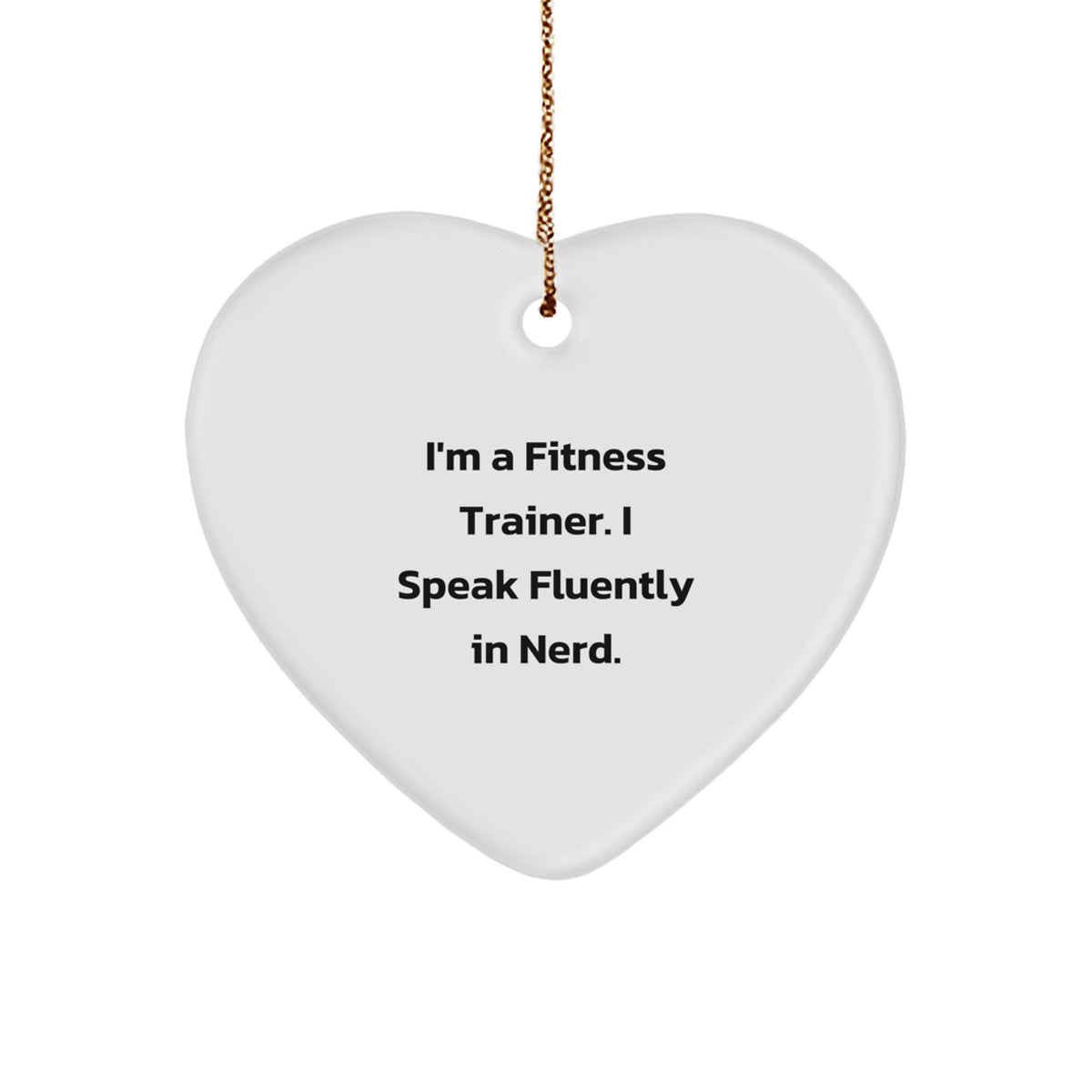 Fitness Trainer Christmas Ornament geniusy Gift for Friends Novelty - Image 1