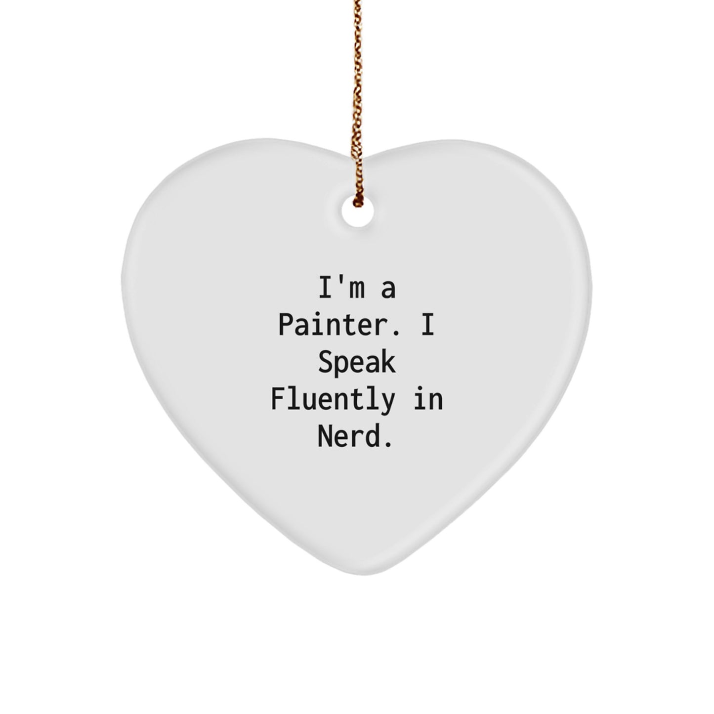 Painter Keepsake Christmas Ornament for Him Gift - Image 1