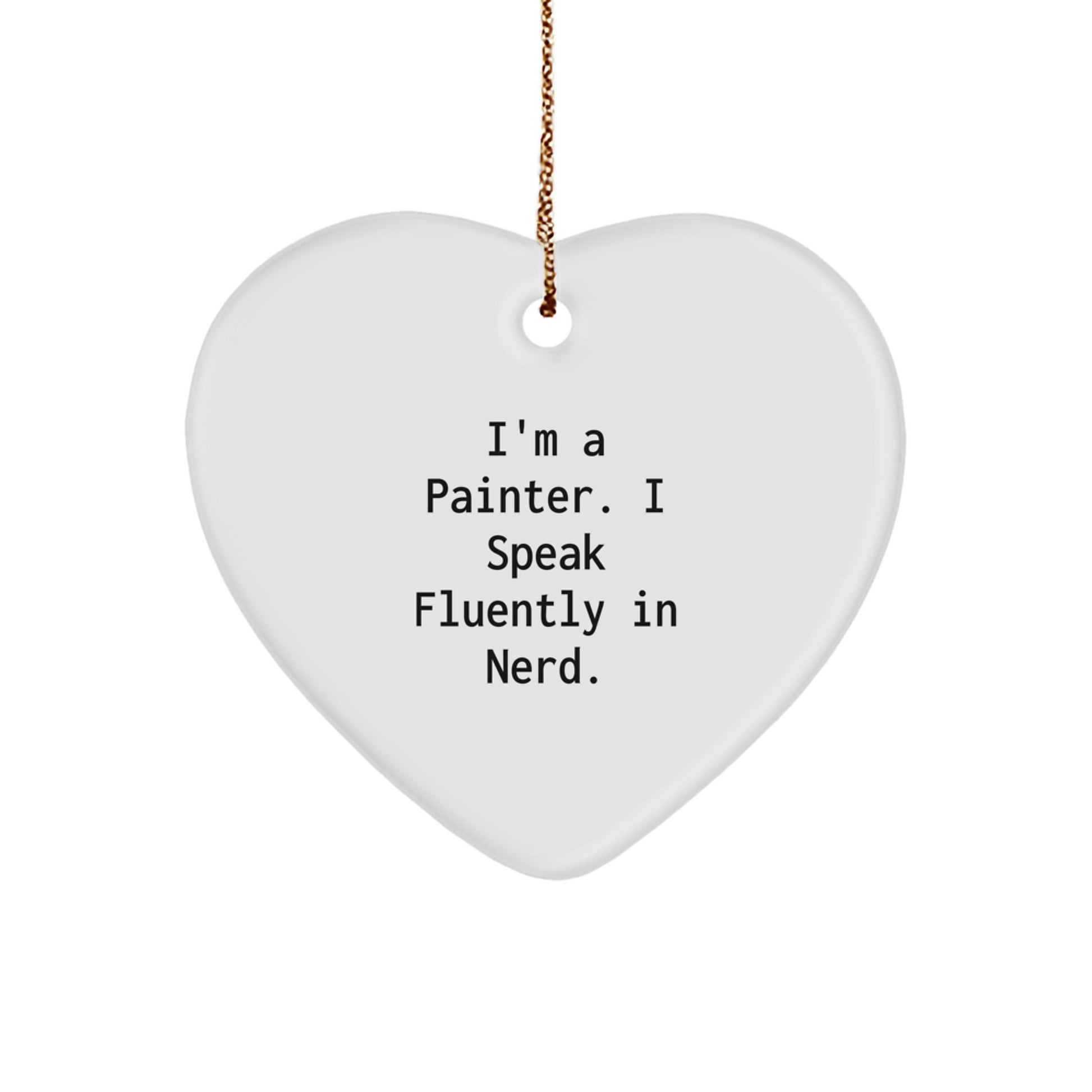 Painter Keepsake Christmas Ornament for Him Gift - Image 1
