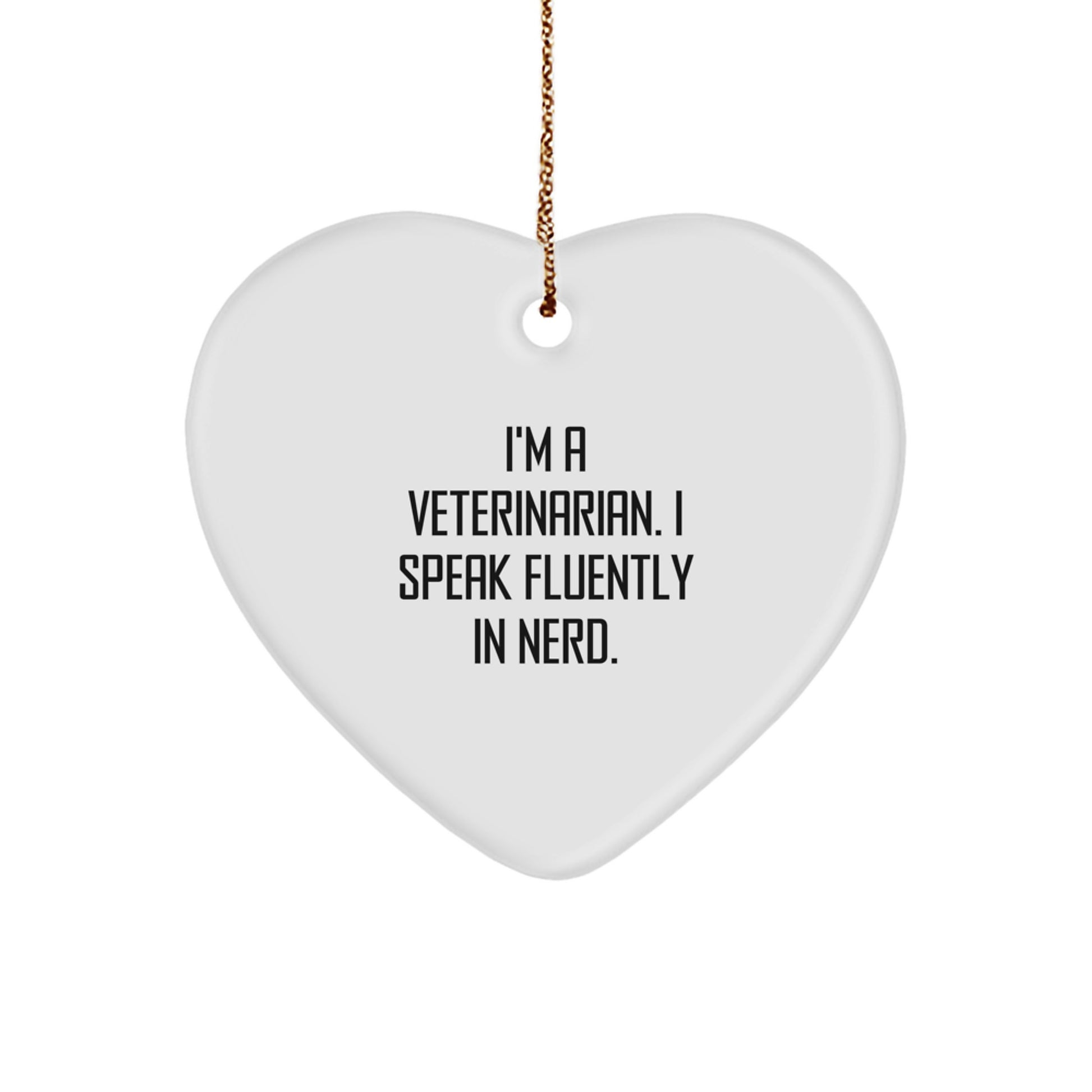 Funny Veterinarian Heart Ornament Gifts from Friends for the Ultimate Heart Doctor at Christmas - Image 1
