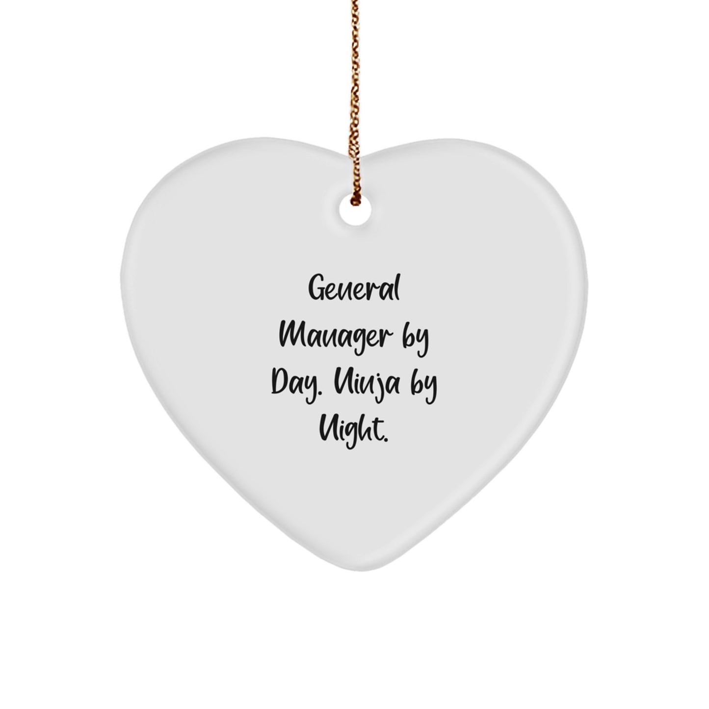 General Manager Keepsake Holiday Christmas Ornament for Him Gift - Image 1