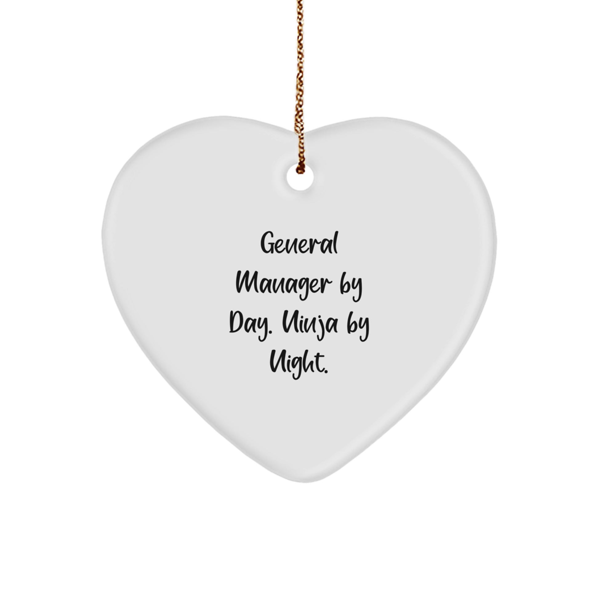General Manager Keepsake Holiday Christmas Ornament for Him Gift - Image 1