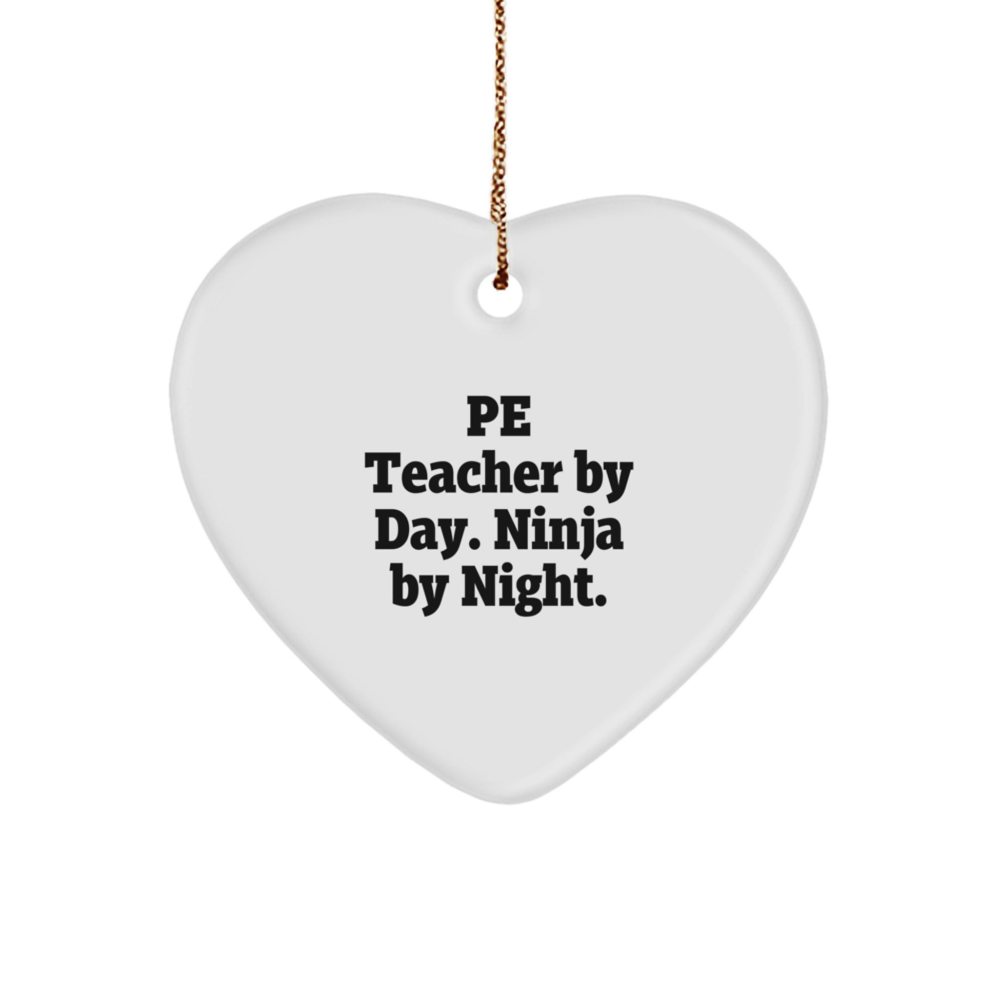 PE Teacher Keepsake Christmas Ornament for Him Gift Surprise Holiday - Image 1
