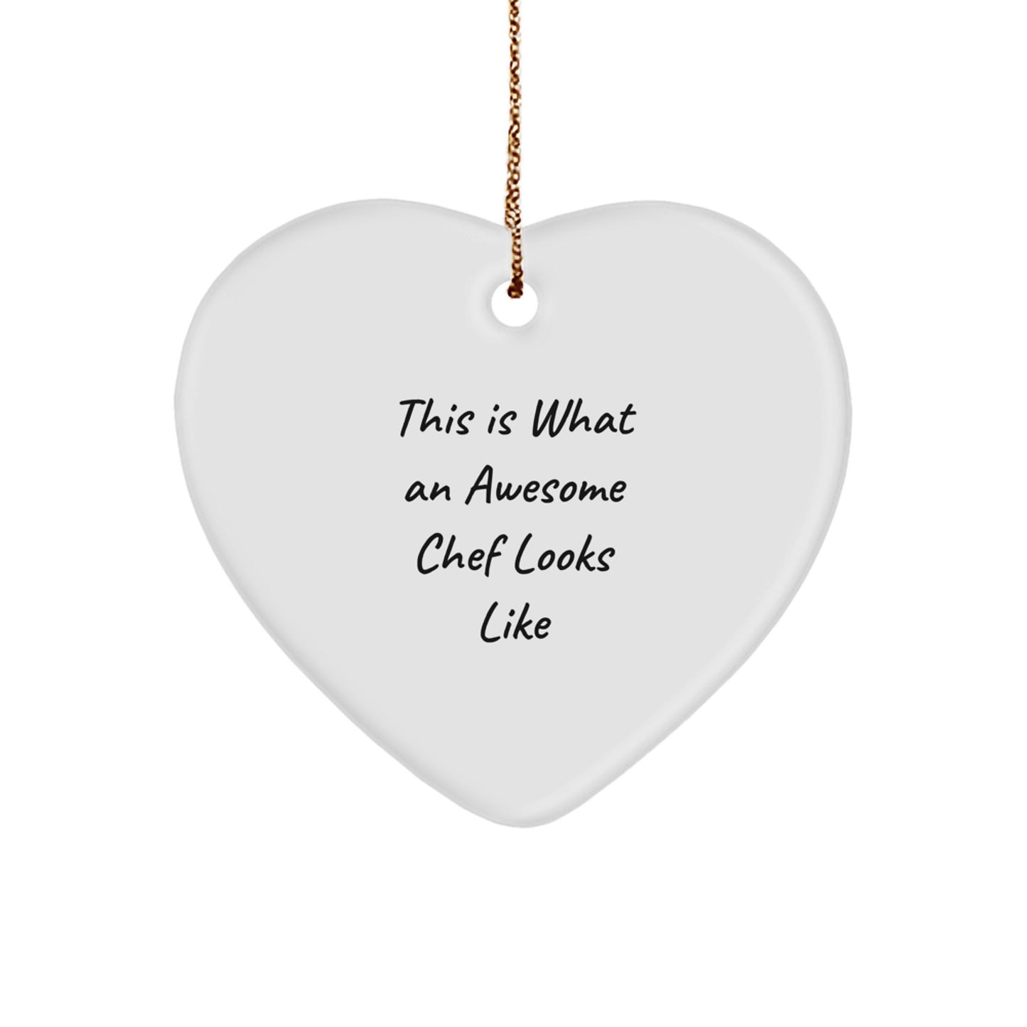 Christmas Ornament for Teens Gift – Chef Heart Surprise - Image 1