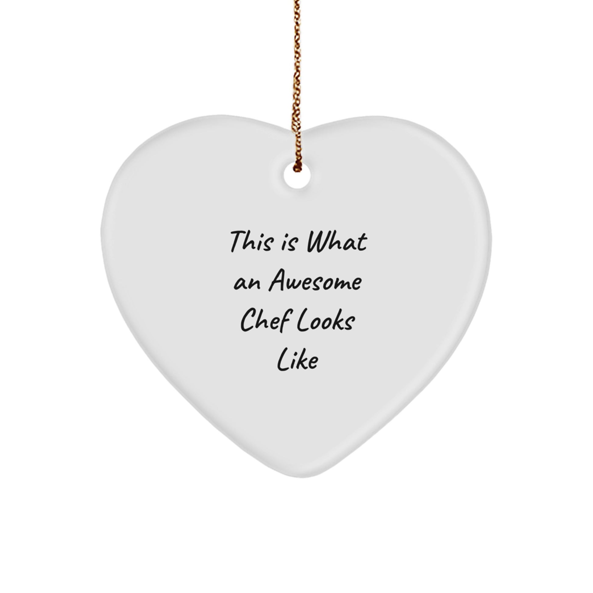 Christmas Ornament for Teens Gift – Chef Heart Surprise - Image 1