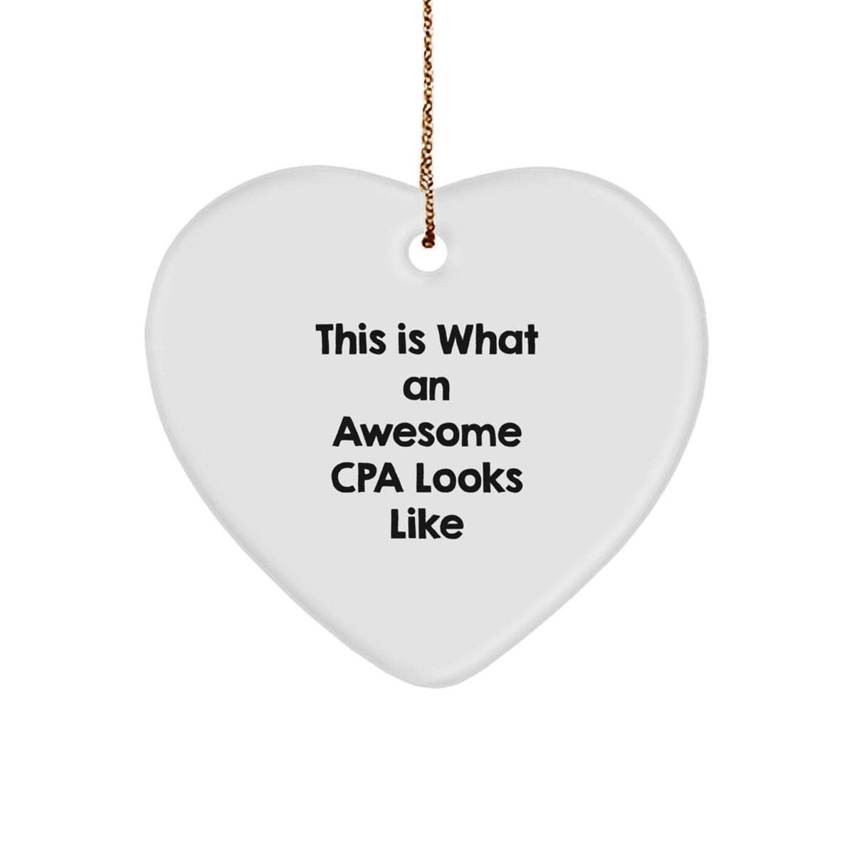 Family Treasure Cpa Heart Ornament Christmas Gift for Family Holiday - Image 1