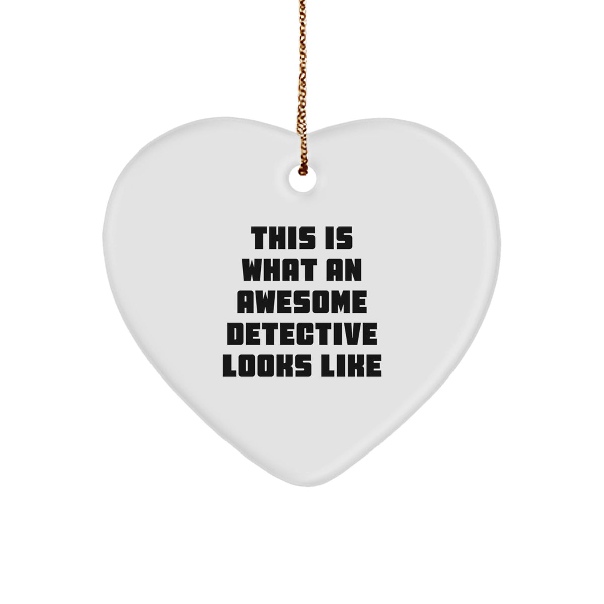 Witty Detective Novelty Christmas Ornament Keepsake for Friends Gift - Image 1