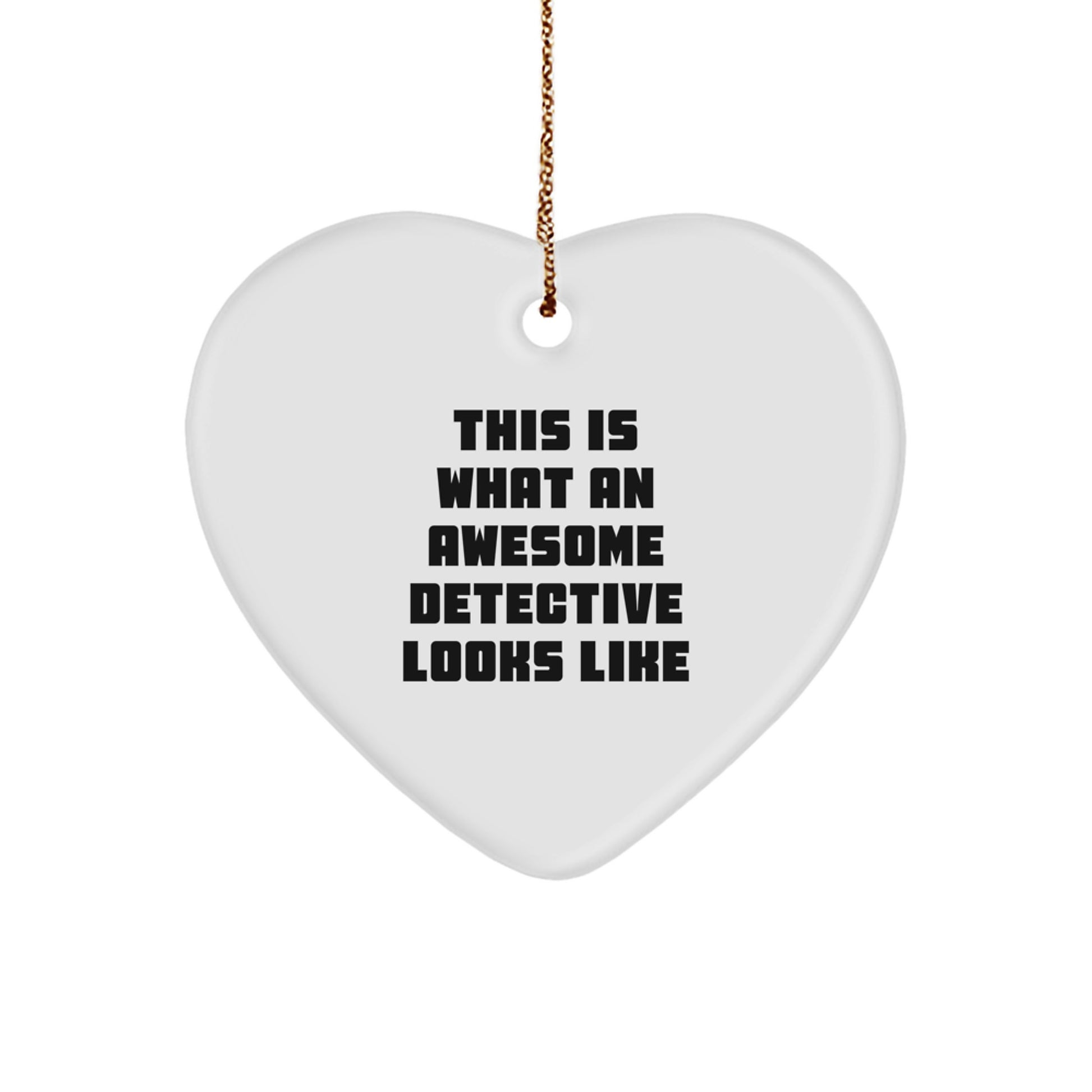 Witty Detective Novelty Christmas Ornament Keepsake for Friends Gift - Image 1