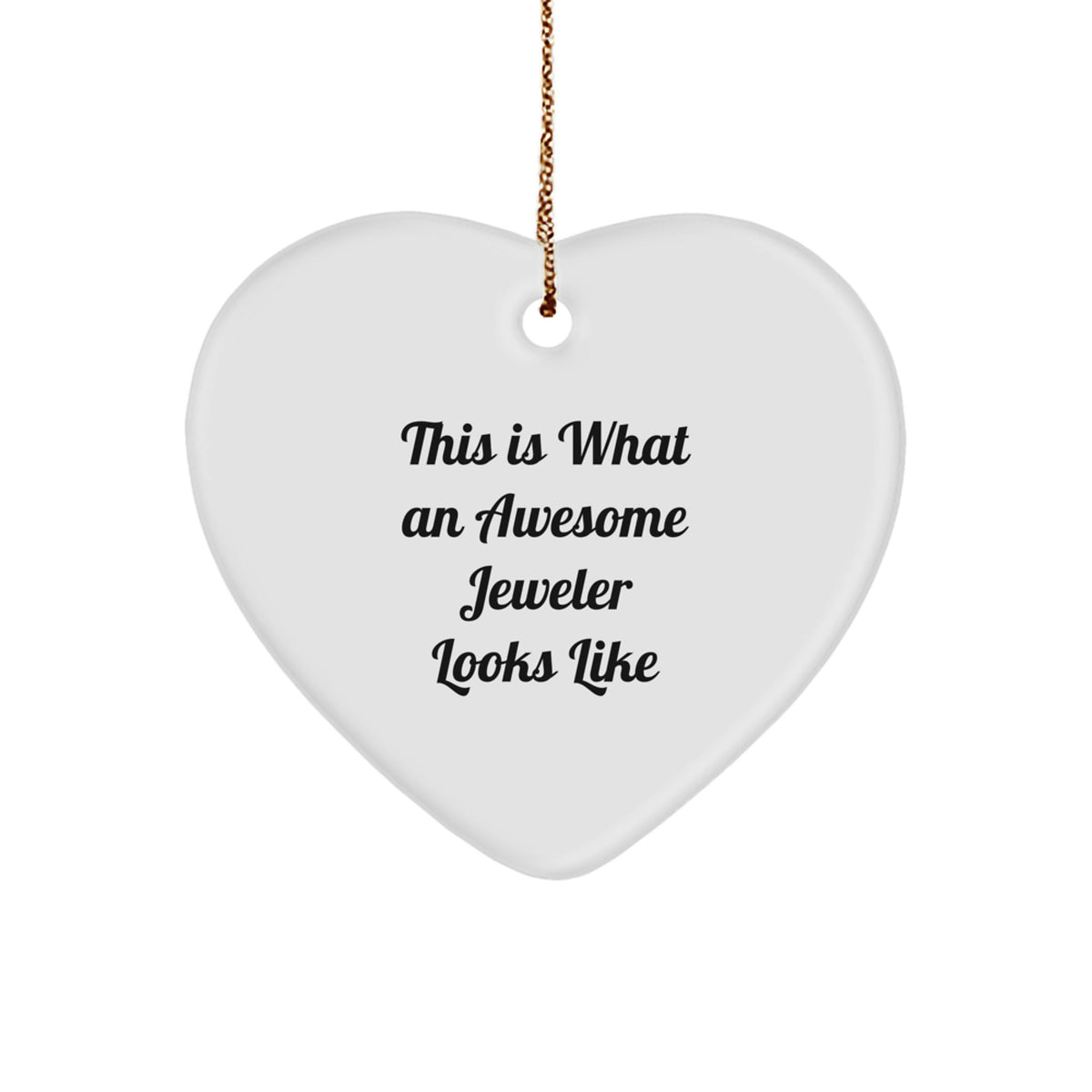 Jeweler Christmas Ornament Gift - Favorite Heart Keepsake for Kids - Image 1