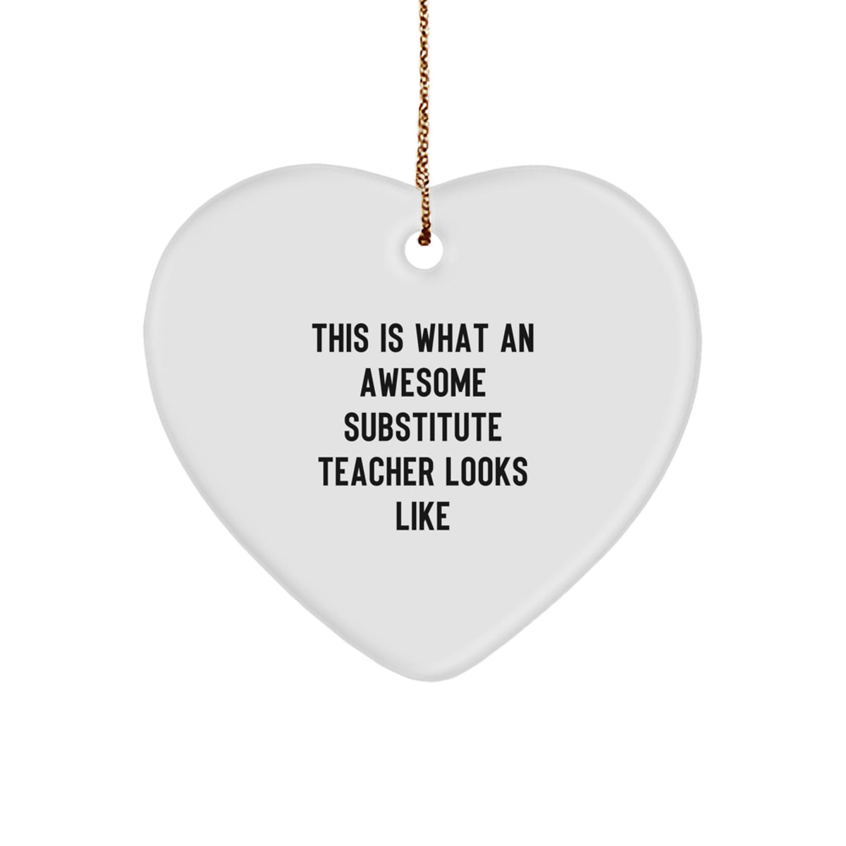 Family Treasure Substitute Teacher Christmas Ornament Gift for Family - Image 1