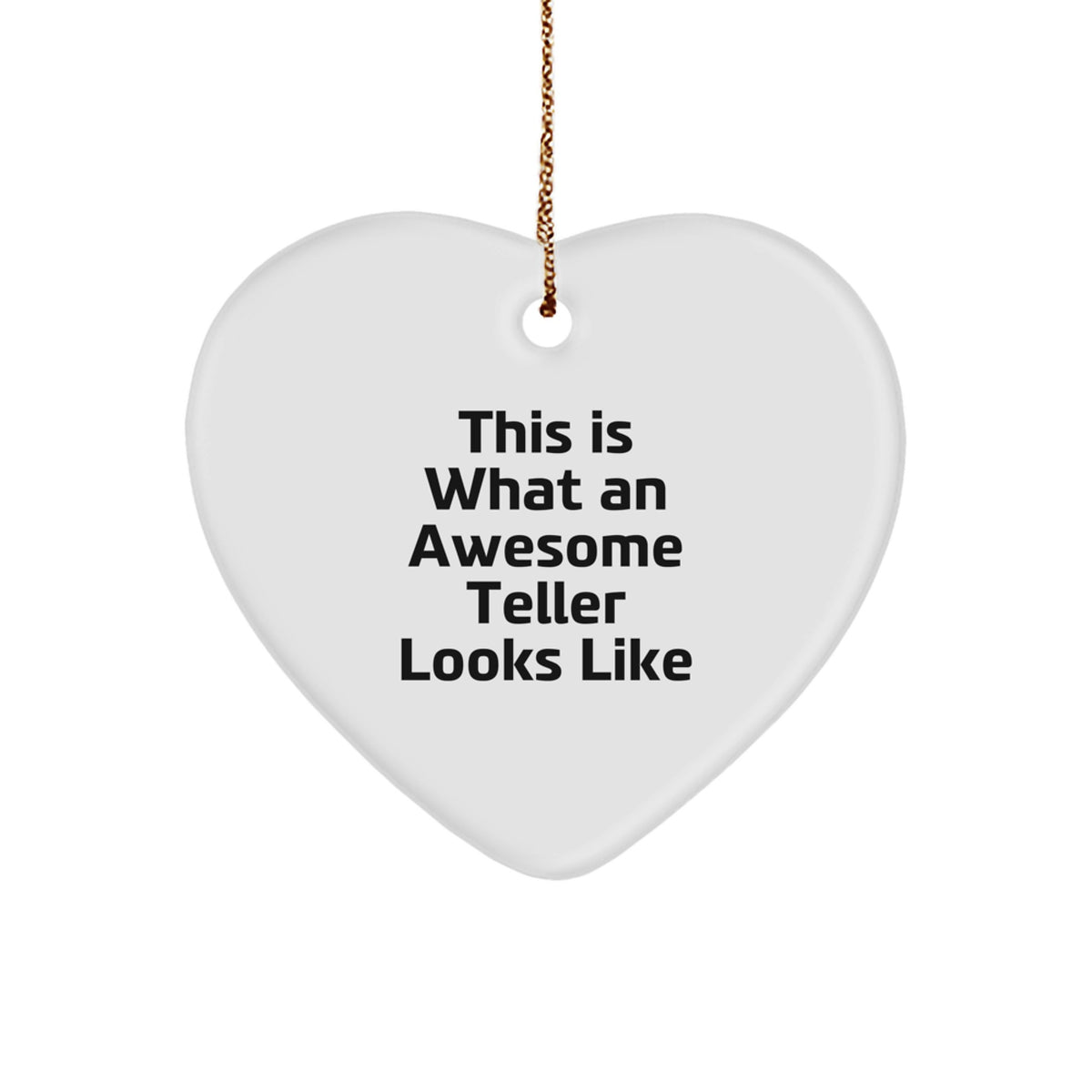 Collectible Teller Heart Ornament for Neighbors – Christmas Unique Gift - Image 1