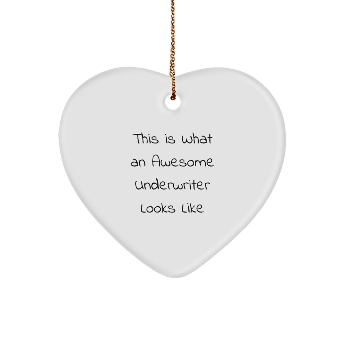 Underwriter Keepsake Heart Bright Christmas Ornament for Him Gift - Image 1