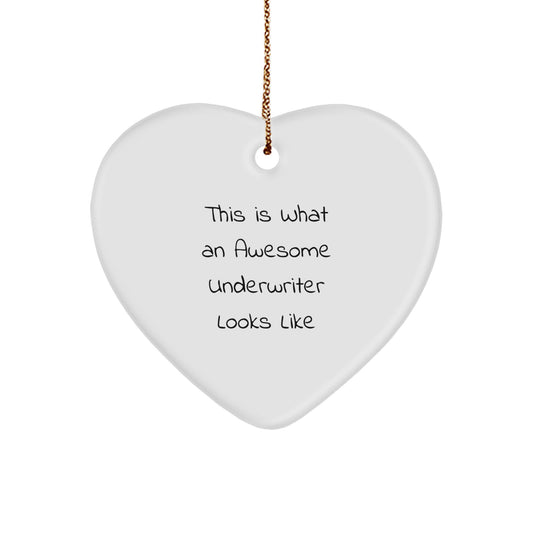 Underwriter Keepsake Heart Bright Christmas Ornament for Him Gift - Image 1
