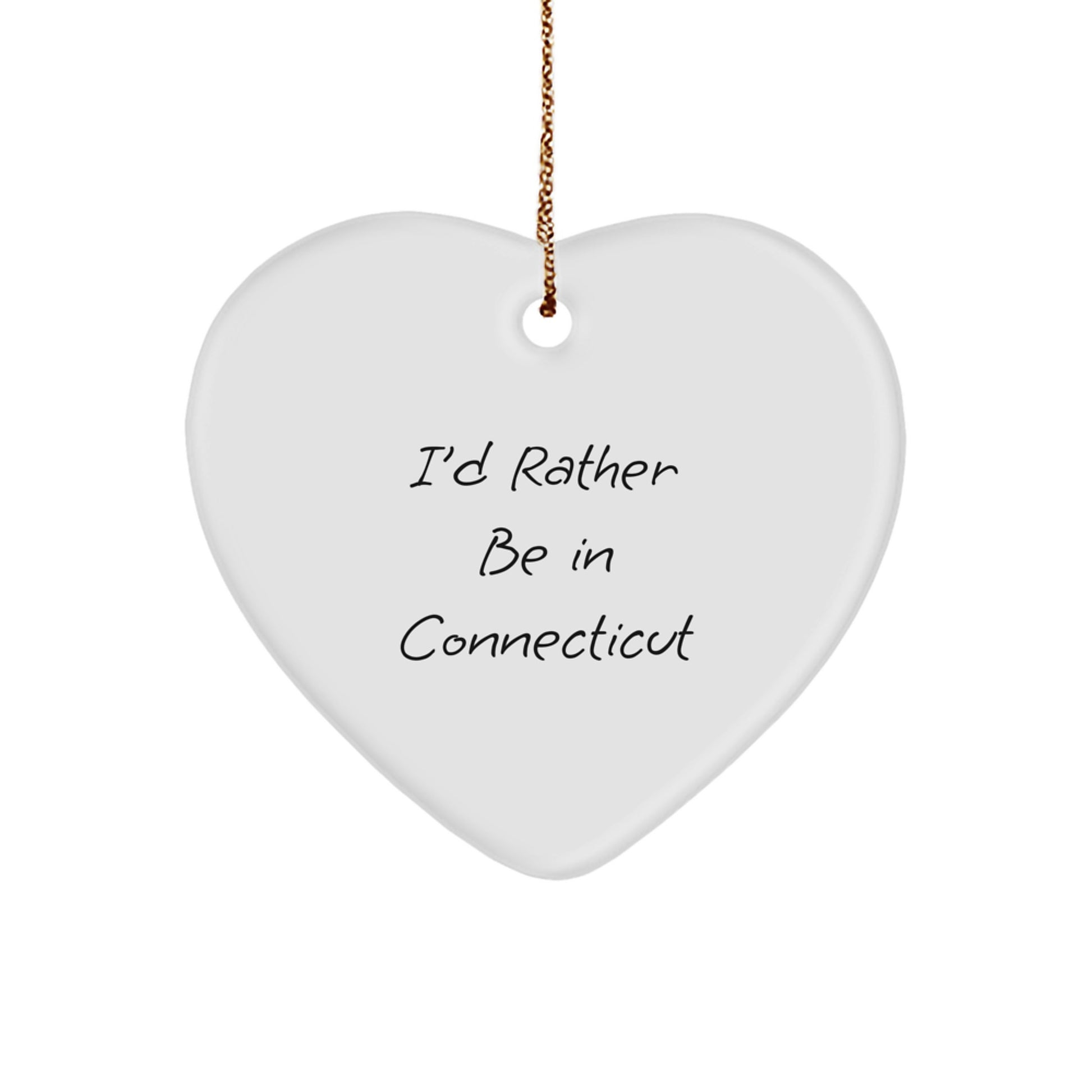 Connecticut Keepsake Christmas Ornament for Him Gift - Image 1