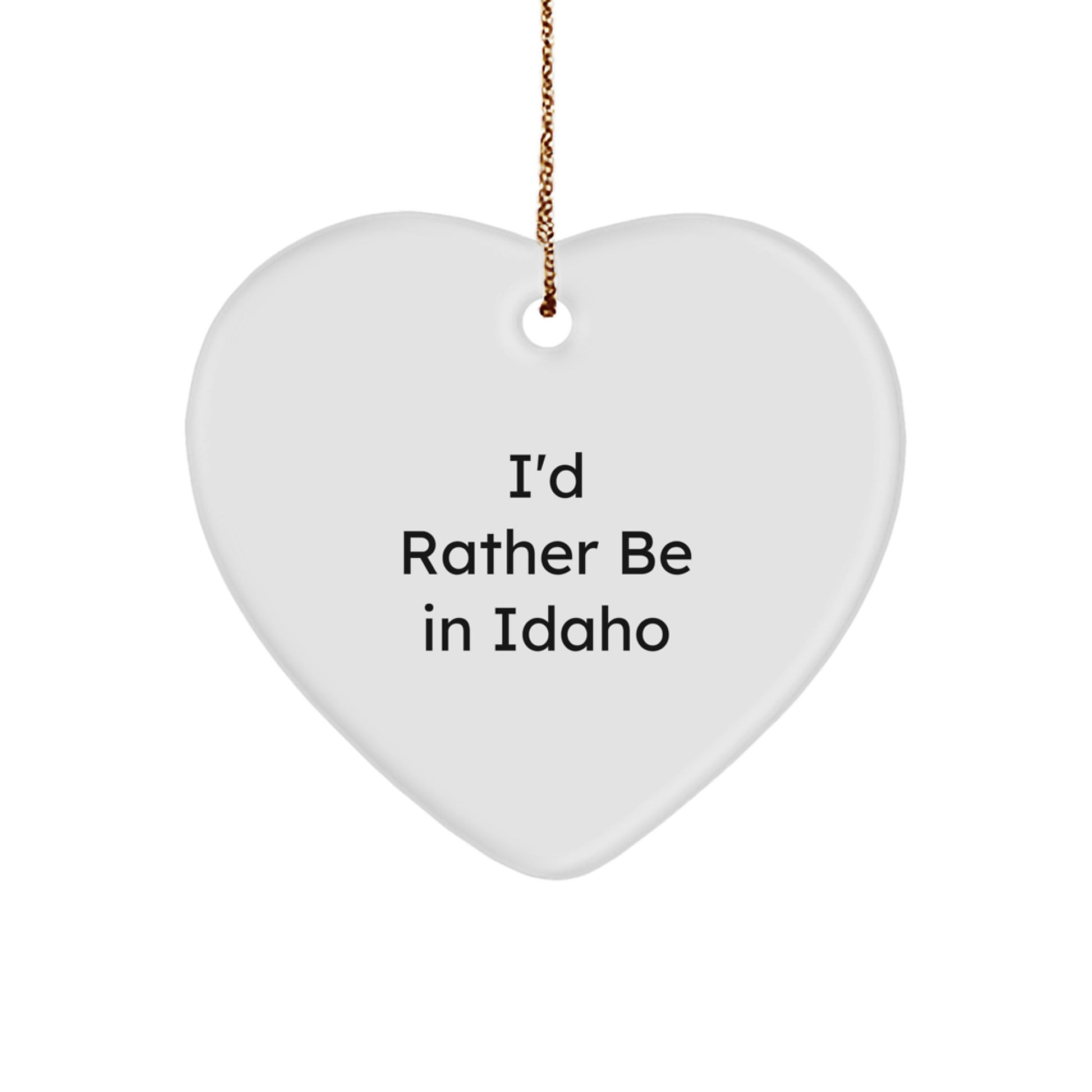 Idaho Heart Ornament for Family Treasure Christmas Unique Gift Bright - Image 1