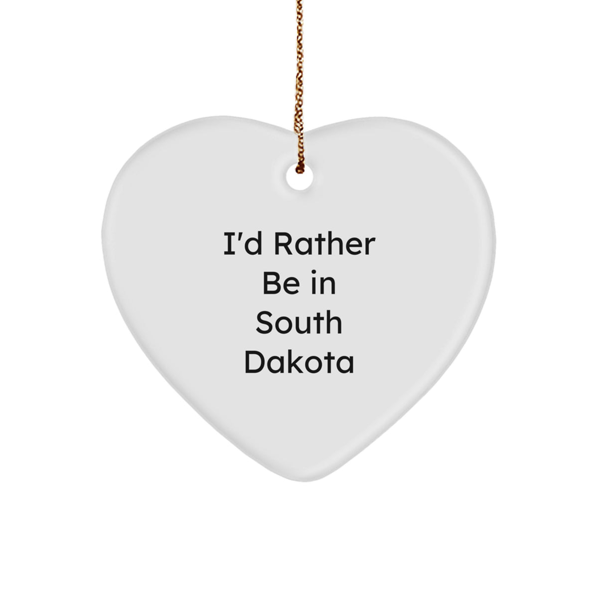 Wistful South Dakota Christmas Ornament Gift for Friends - Novelty - Image 1