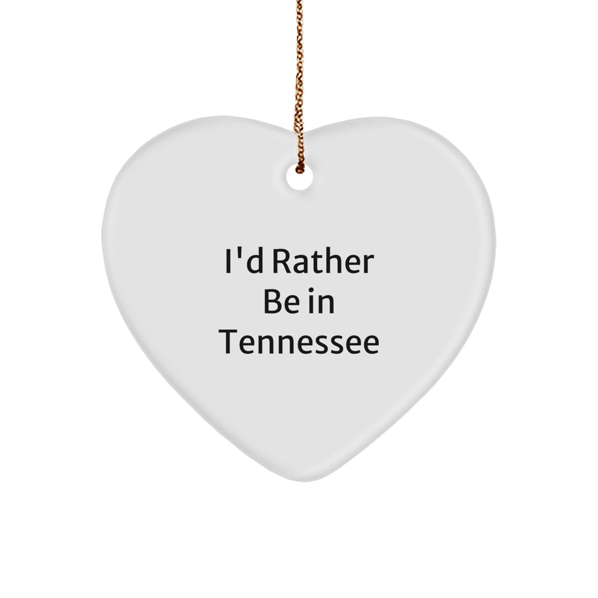 Tennessee Heart Keepsake Christmas Ornament for Him Gift Bright Surprise - Image 1