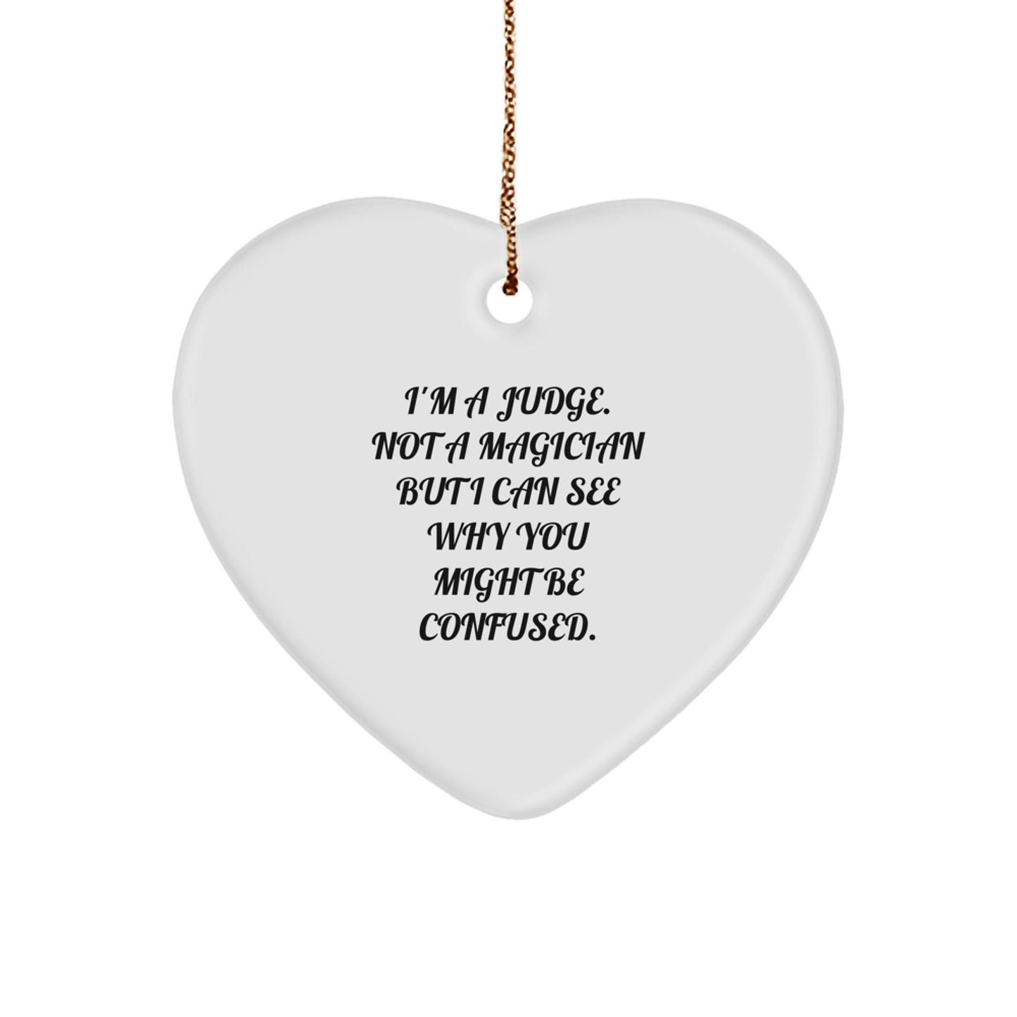 Judge Keepsake Christmas Ornament for Him Gift - Image 1