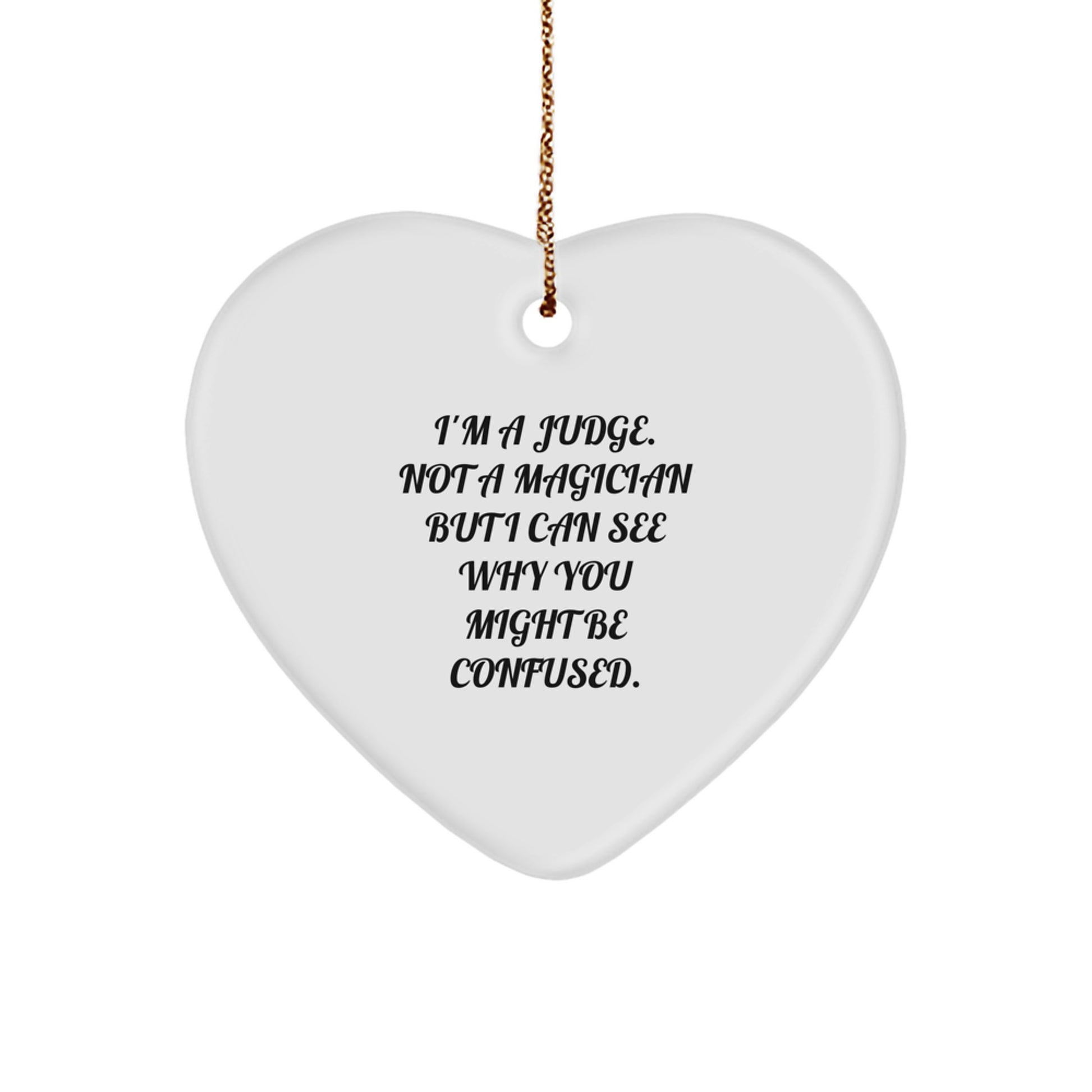 Judge Keepsake Christmas Ornament for Him Gift - Image 1