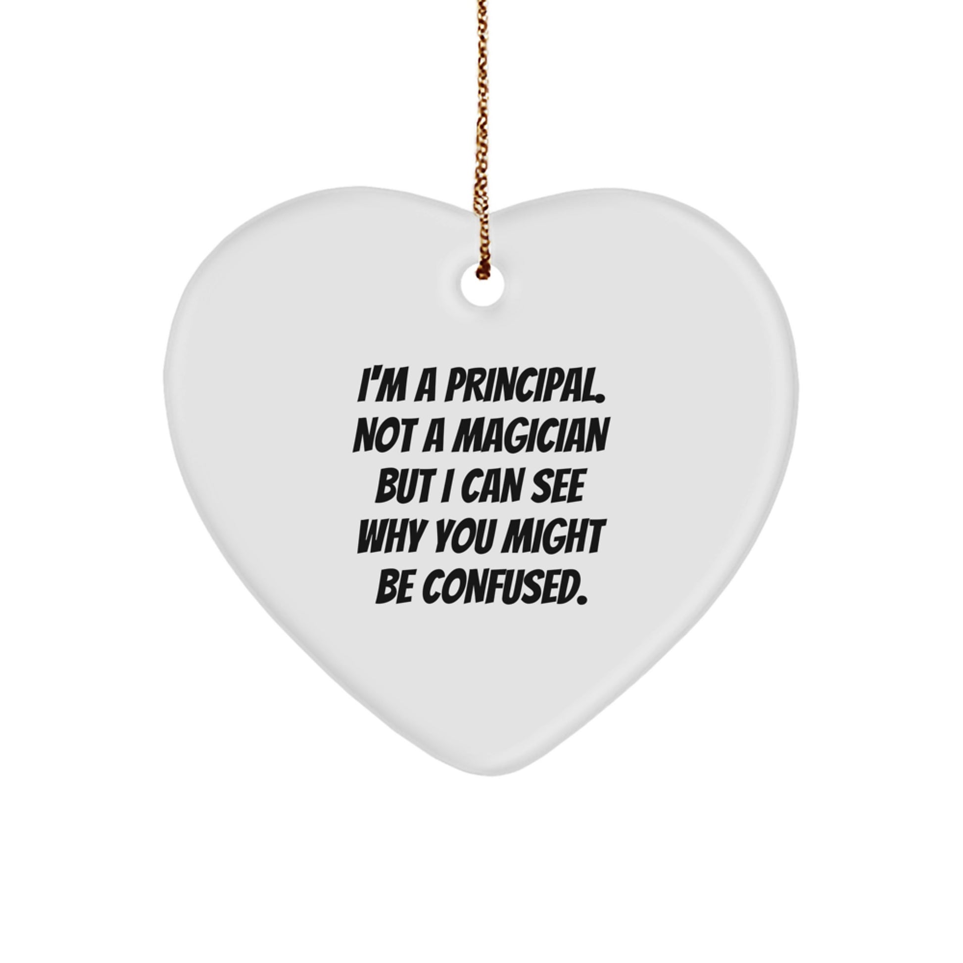 Principal Keepsake Christmas Ornament for Him Gift - Image 1