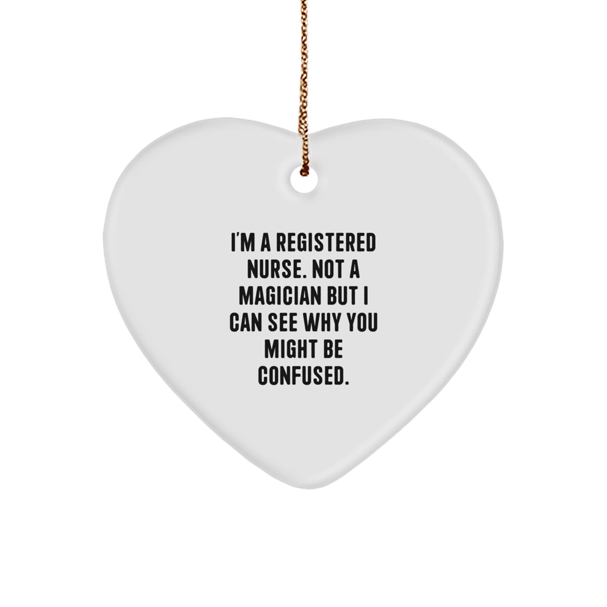 Registered Nurse Keepsake Christmas Ornament for Him Gift - Image 1
